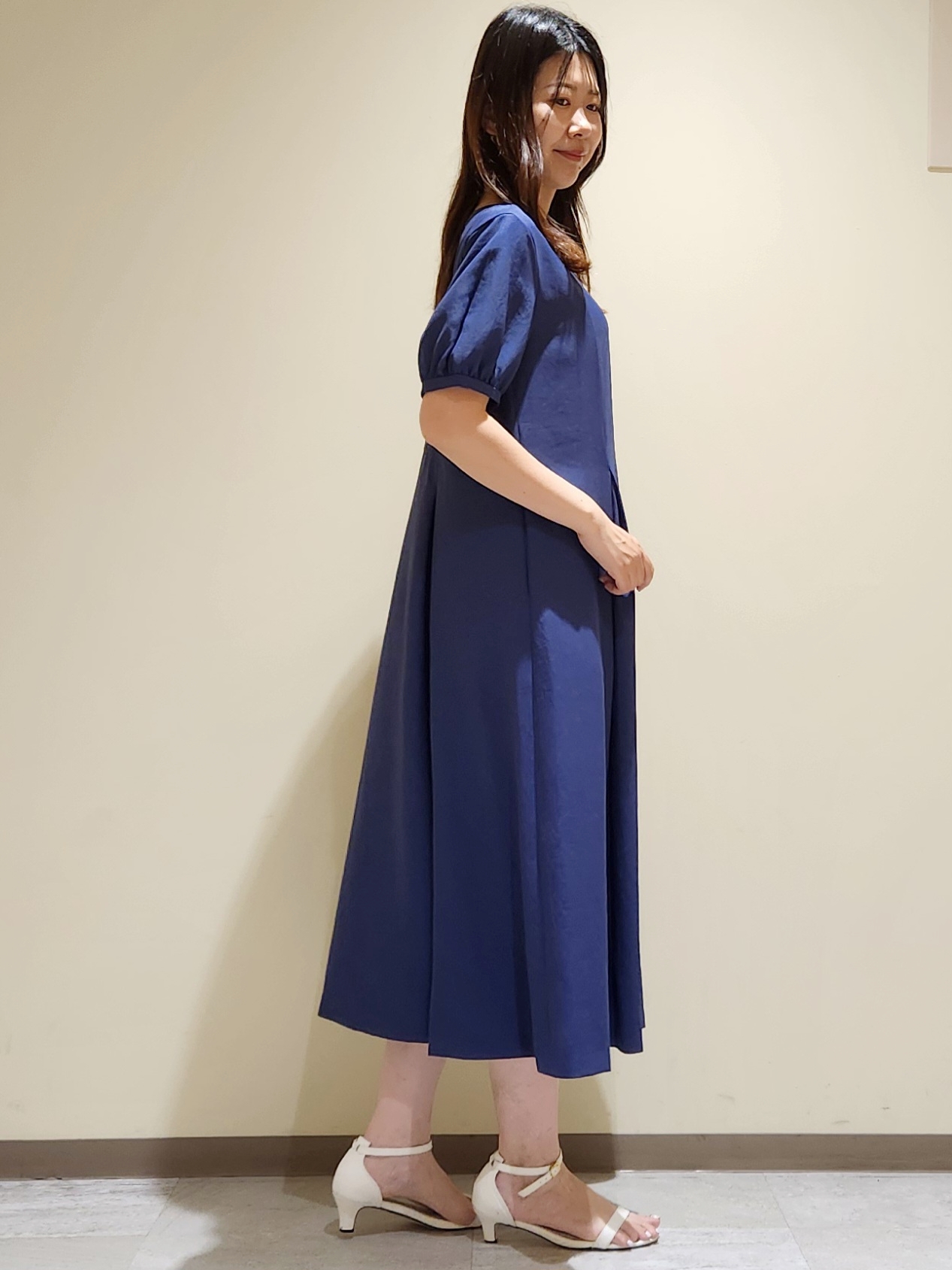 yukaさんの「COUP DE CHANCE｜【手洗い可／日本製】サックワンピース」を使ったコーディネート