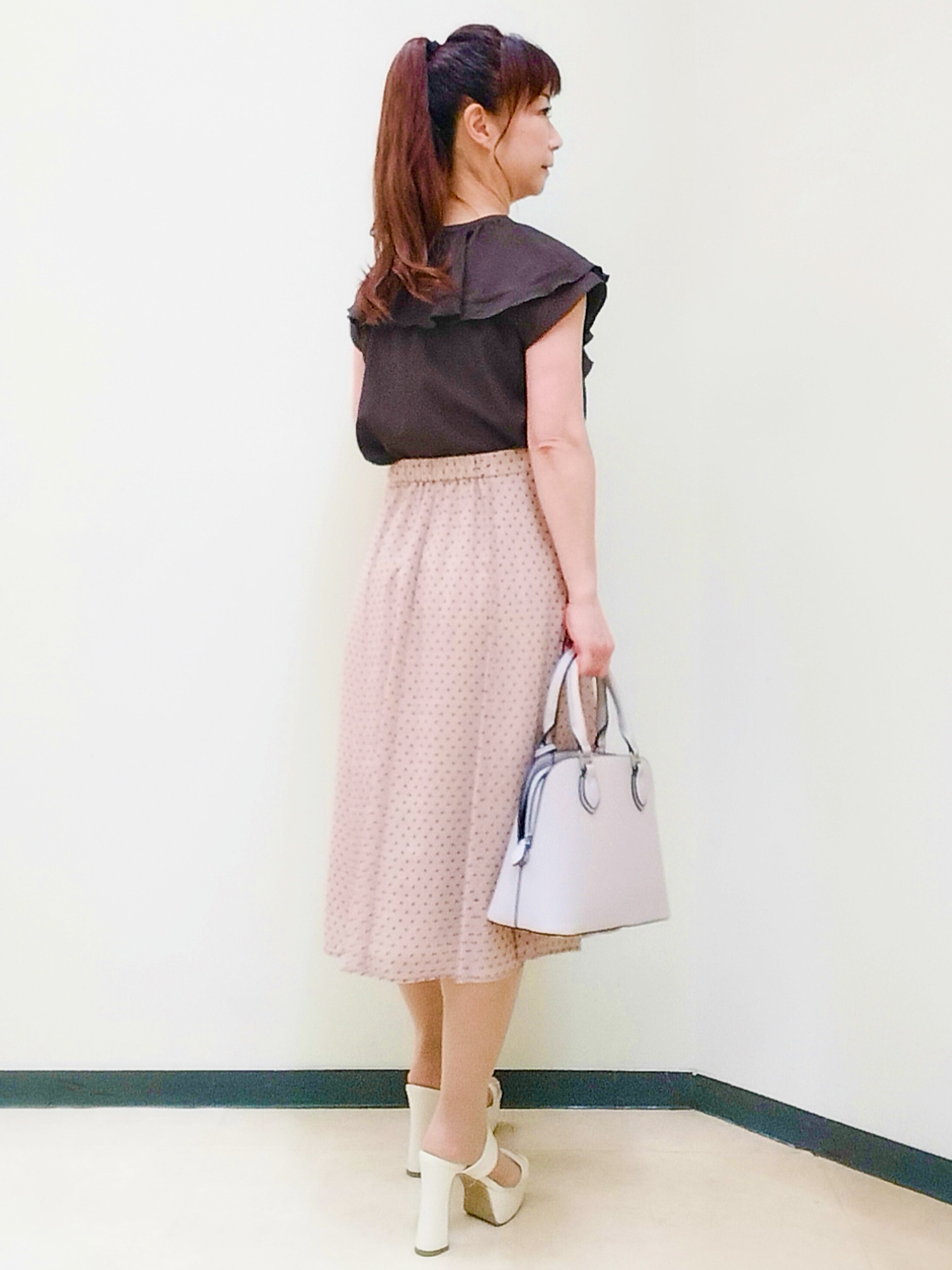 花さんの「Reflect｜【マシンウォッシャブル】フリルブラウス」を使ったコーディネート