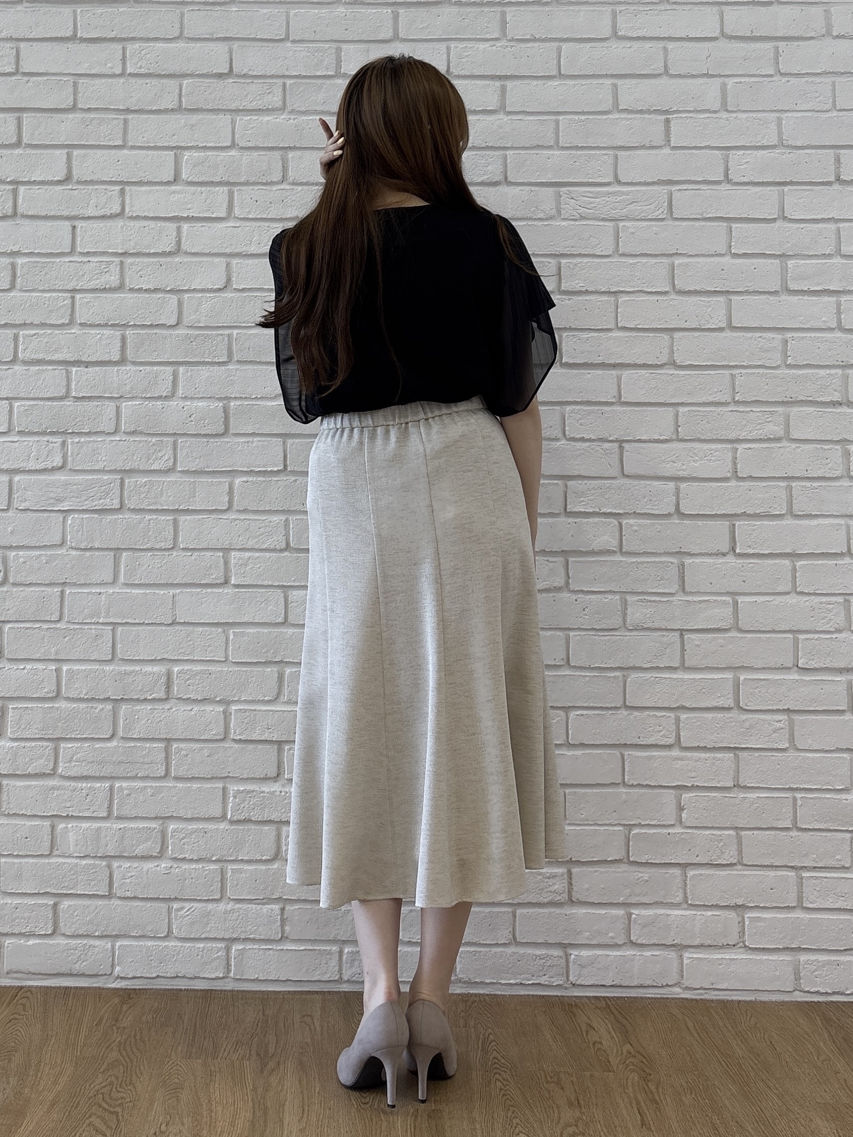 sayaさんの「COUP DE CHANCE｜【手洗い可／日本製】フレンチシアーカットソー」を使ったコーディネート