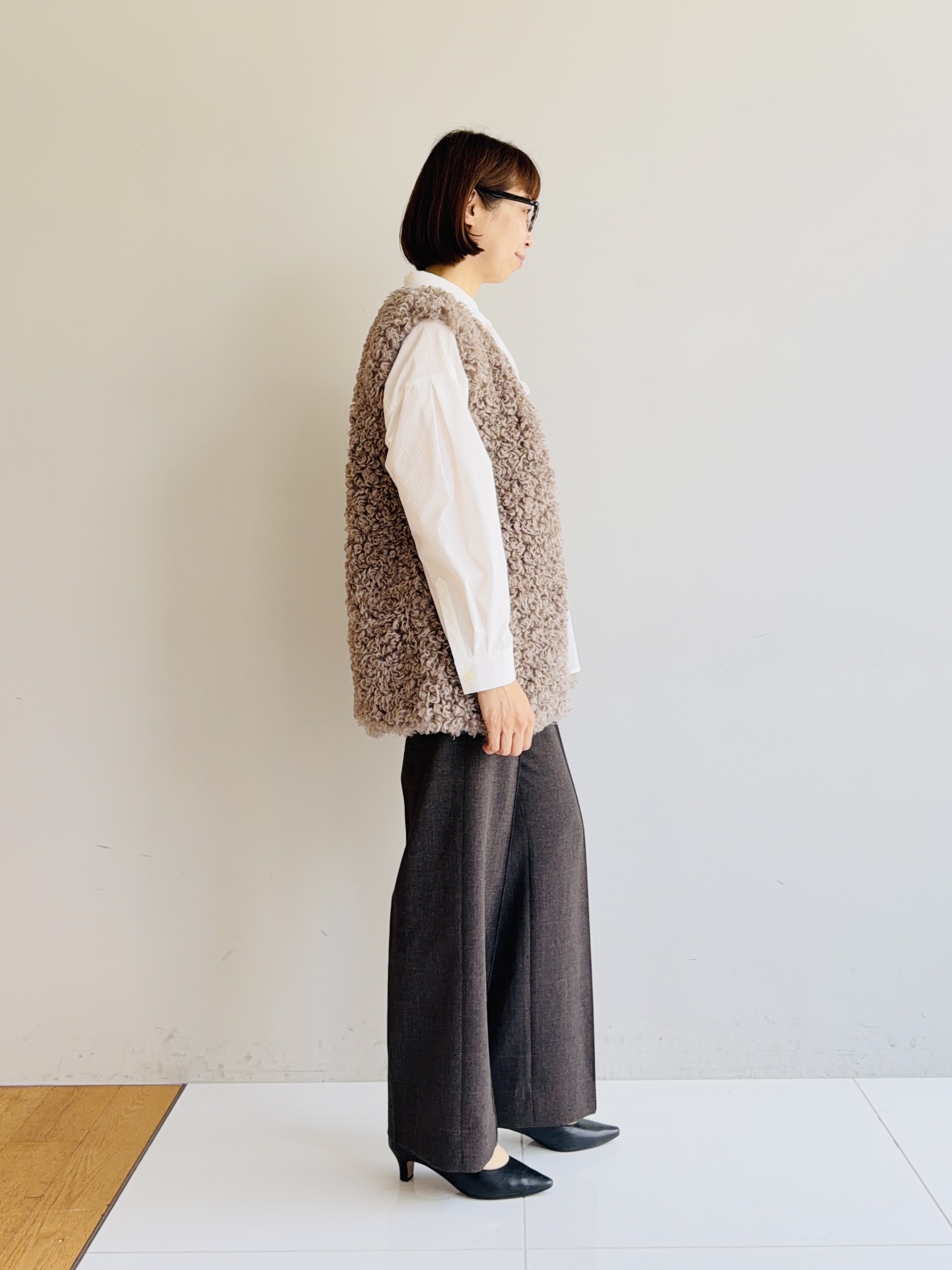murayamaさんの「INDIVI｜【洗える／UVケア／ベルト付】サッカー素材シャツ」を使ったコーディネート