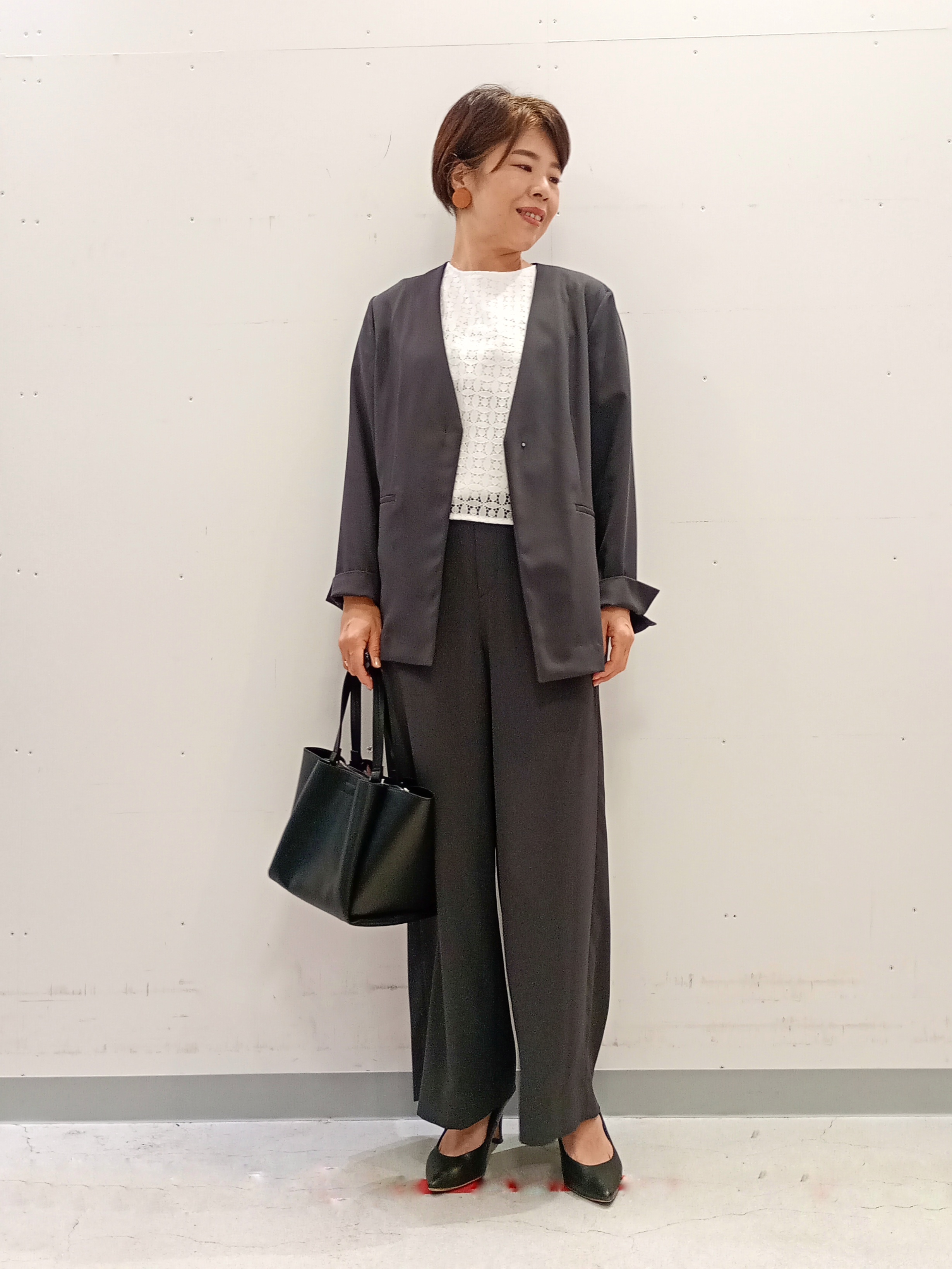 Kさんの「INDIVI｜【接触冷感／透湿／着る日傘】ドルマントップス」を使ったコーディネート