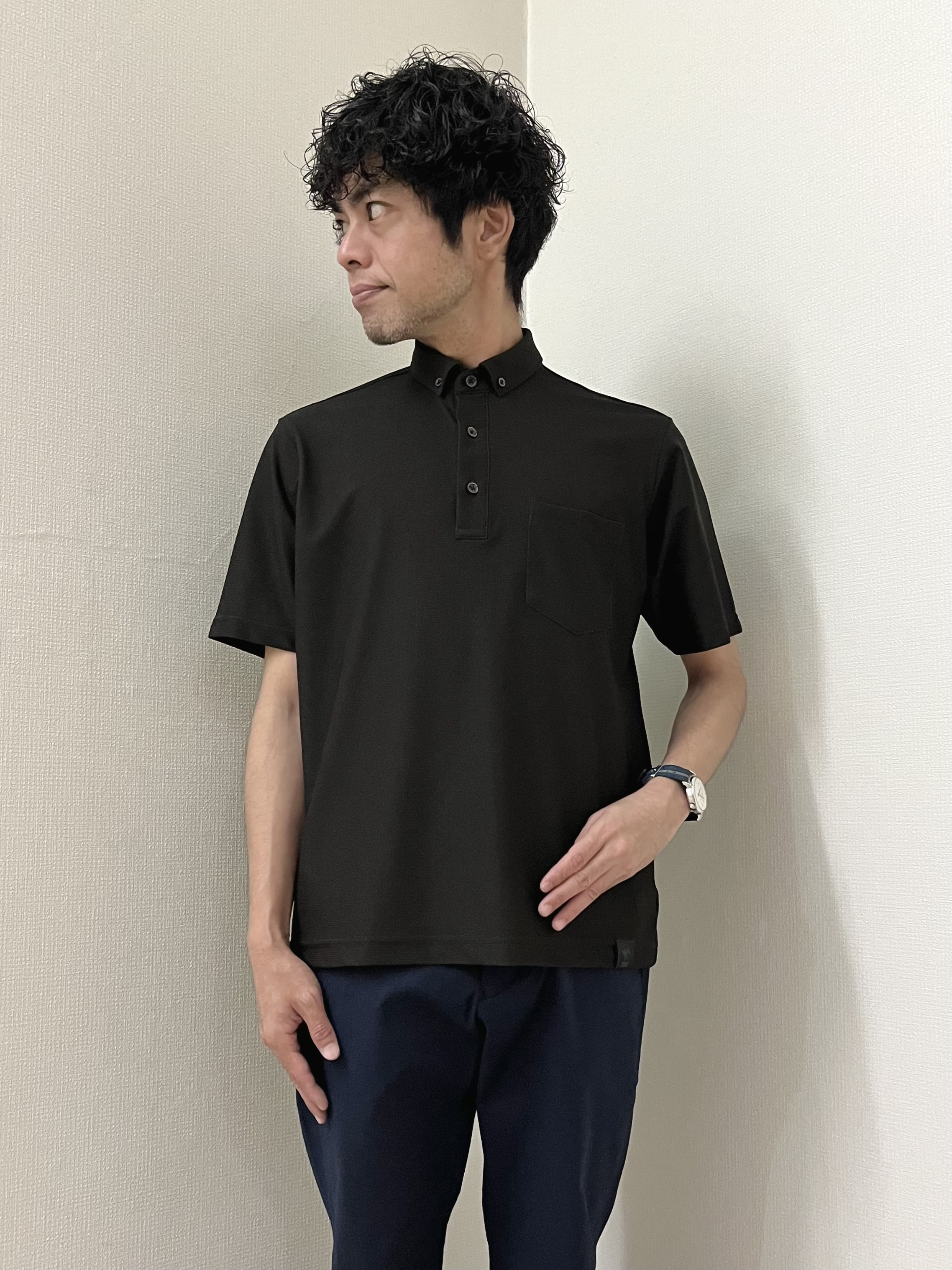 URAさんの「TAKEO KIKUCHI｜【通気性】AIR TOOL ポロシャツ」を使ったコーディネート