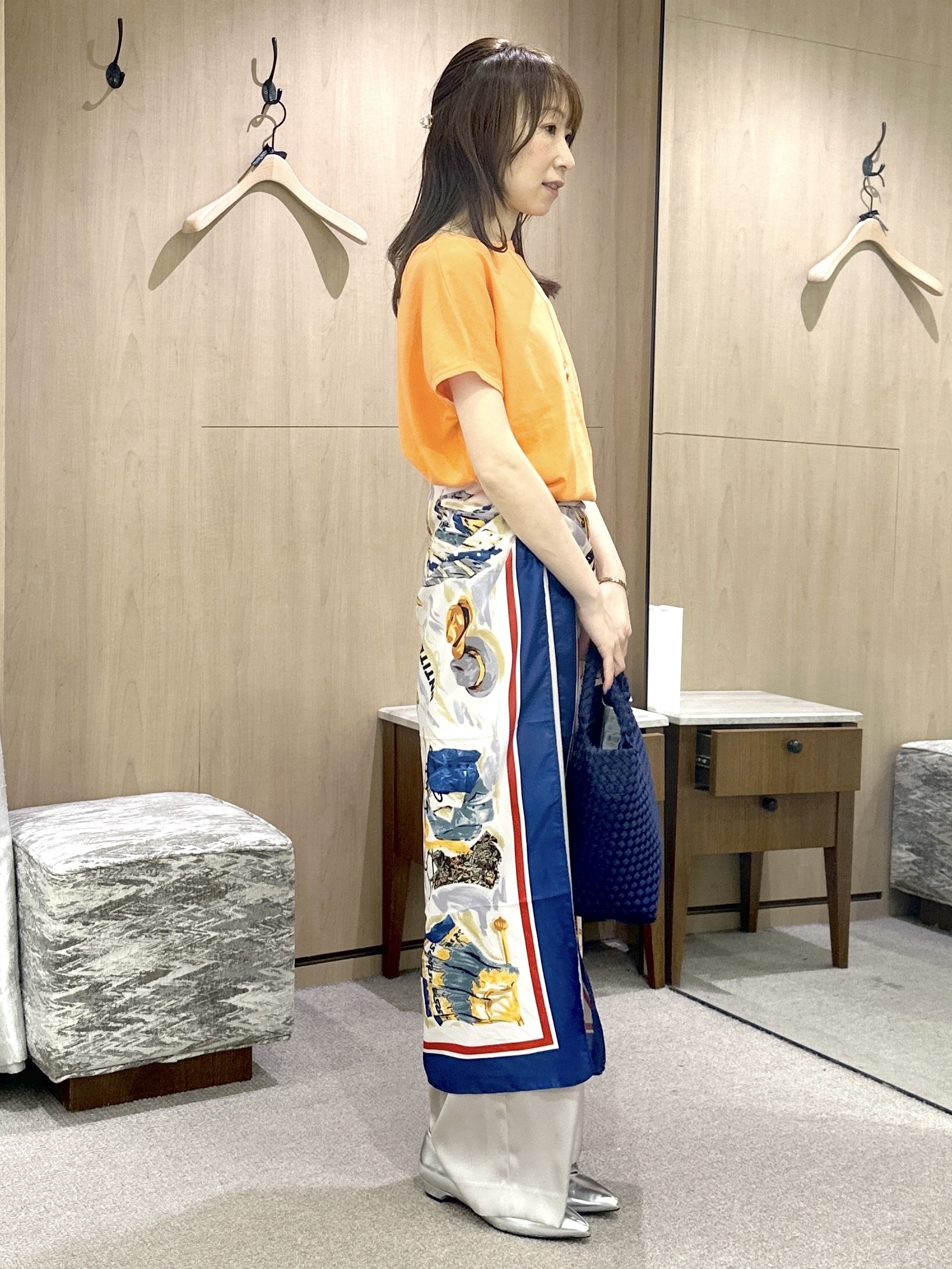 Miwaさんの「UNTITLED｜【9色展開/アンサンブル可/洗える】コットンベーシックニット」を使ったコーディネート