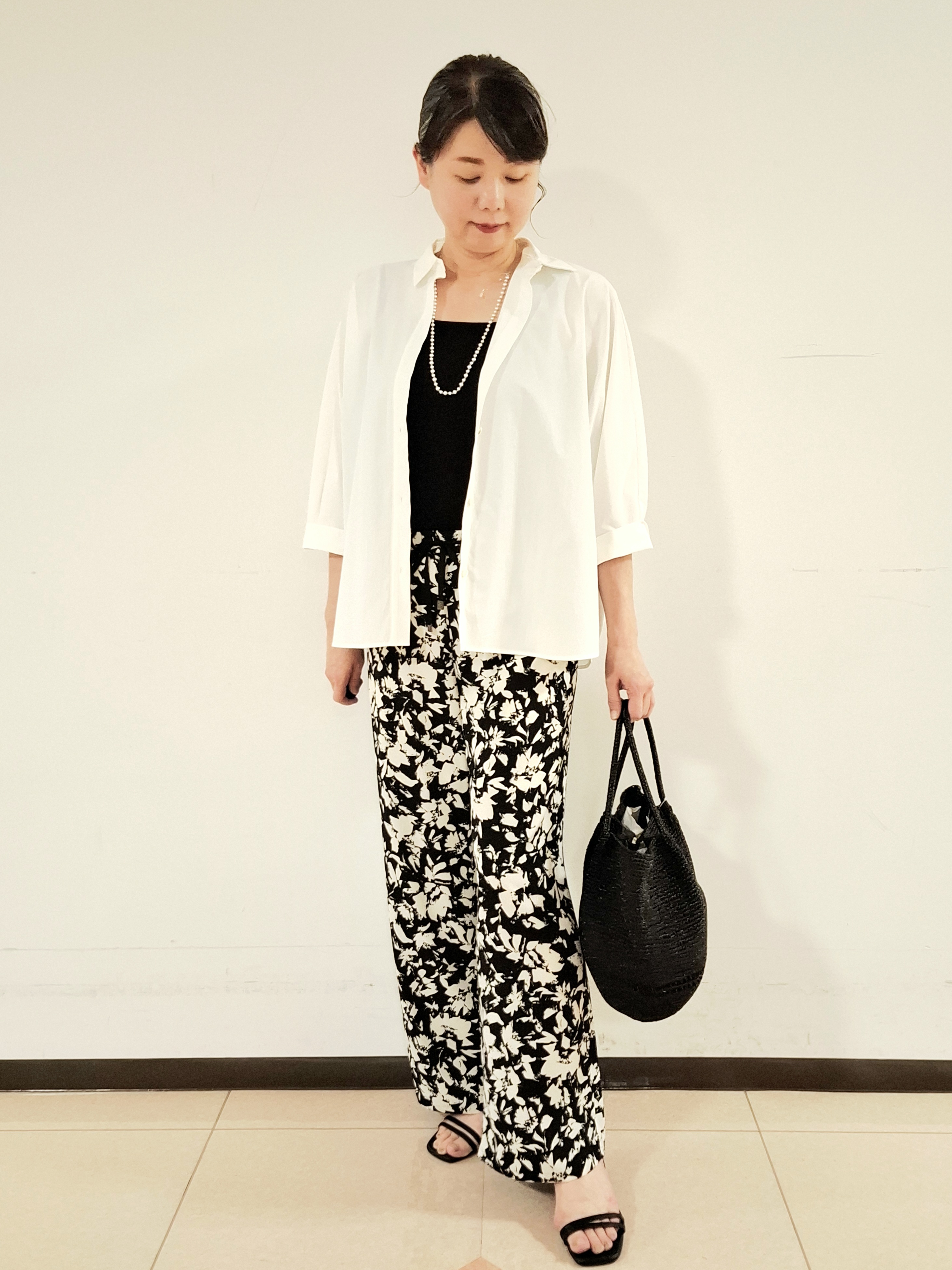 ねぎさんの「UNTITLED｜【接触冷感/吸水速乾/UVカット】ドルマンスリーブシャツ」を使ったコーディネート