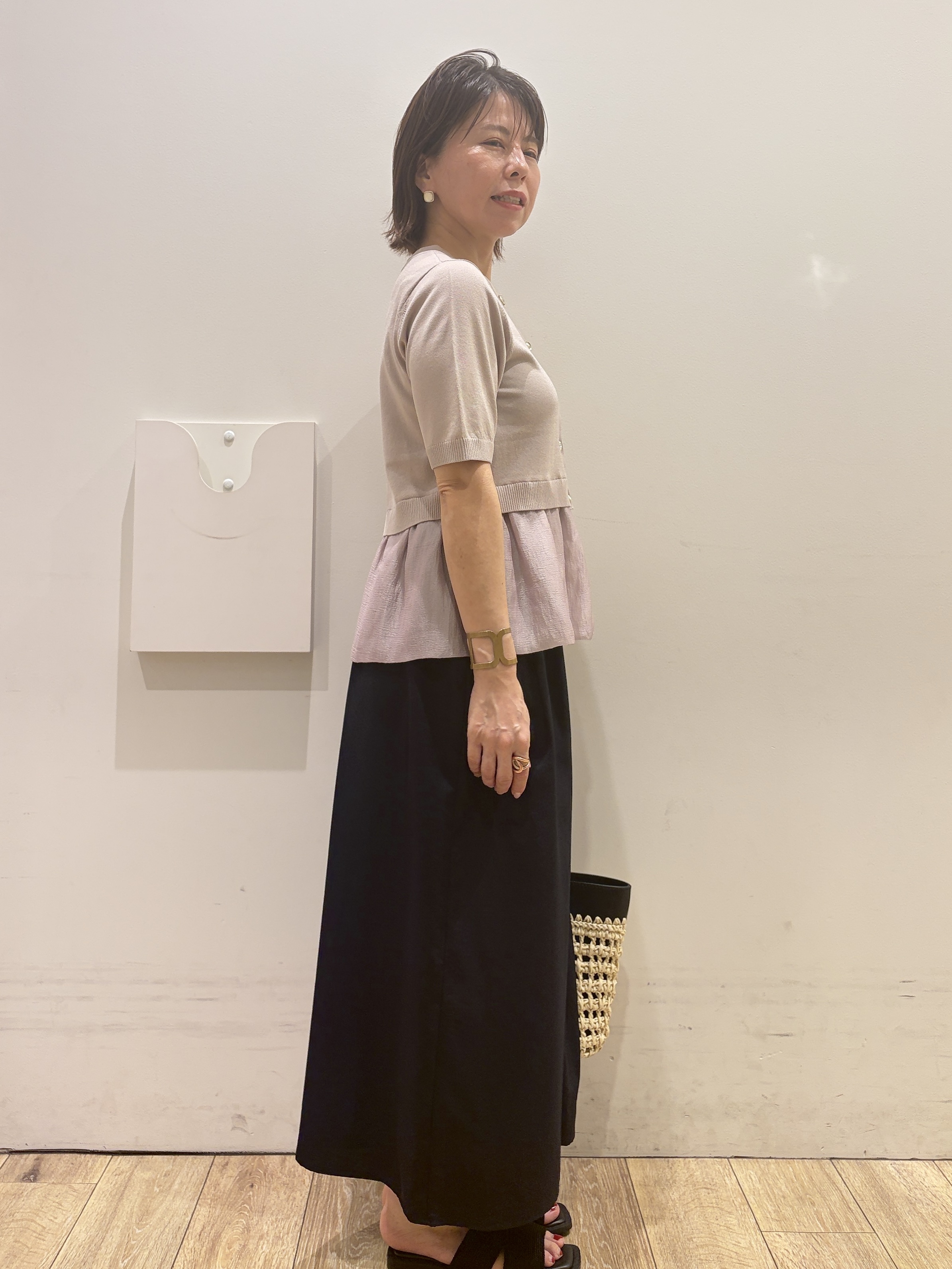 YUKOさんの「index｜ラメコードラフサンダル」を使ったコーディネート