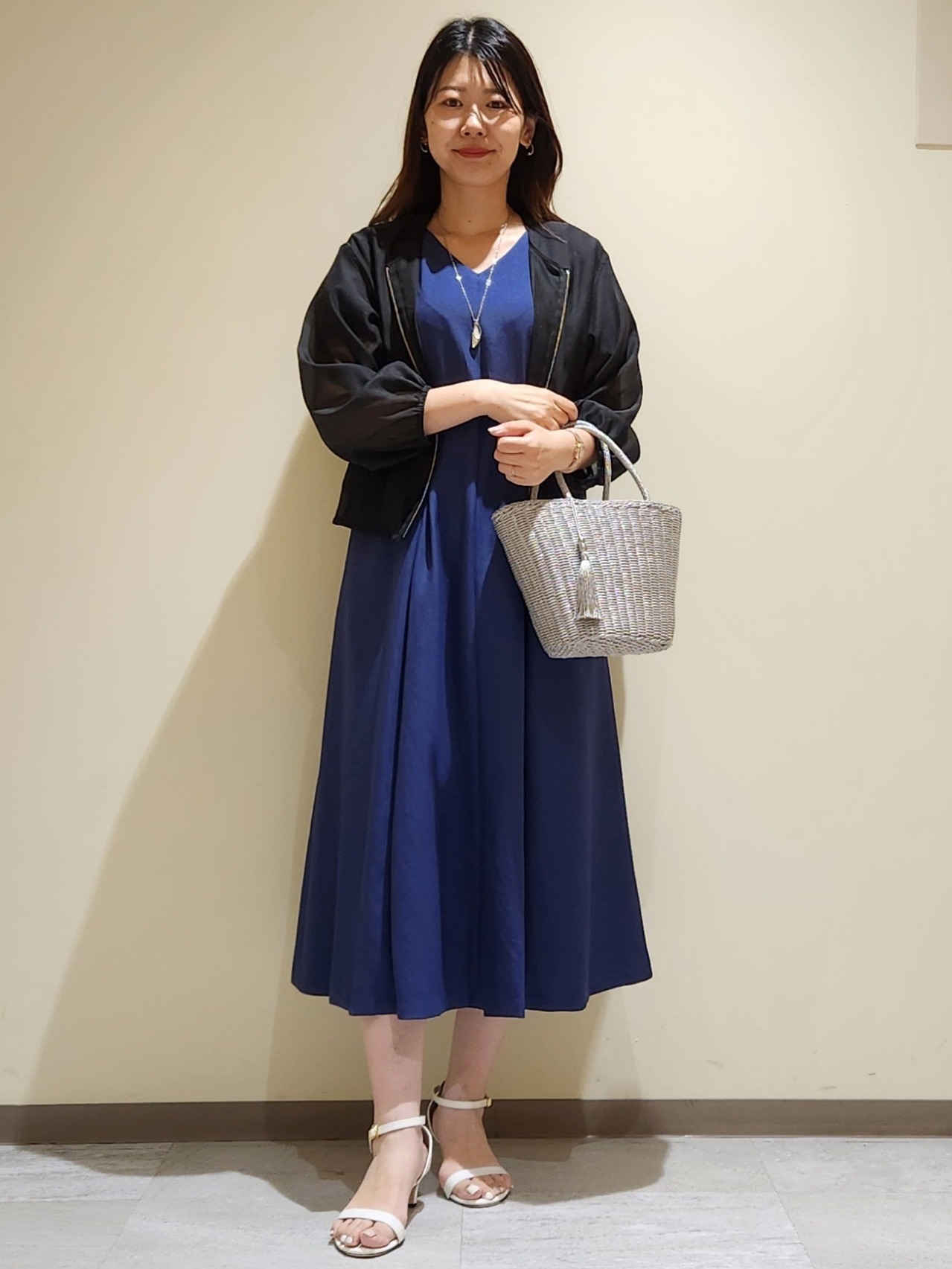 yukaさんの「COUP DE CHANCE｜【手洗い可/軽量】シアーブルゾン」を使ったコーディネート