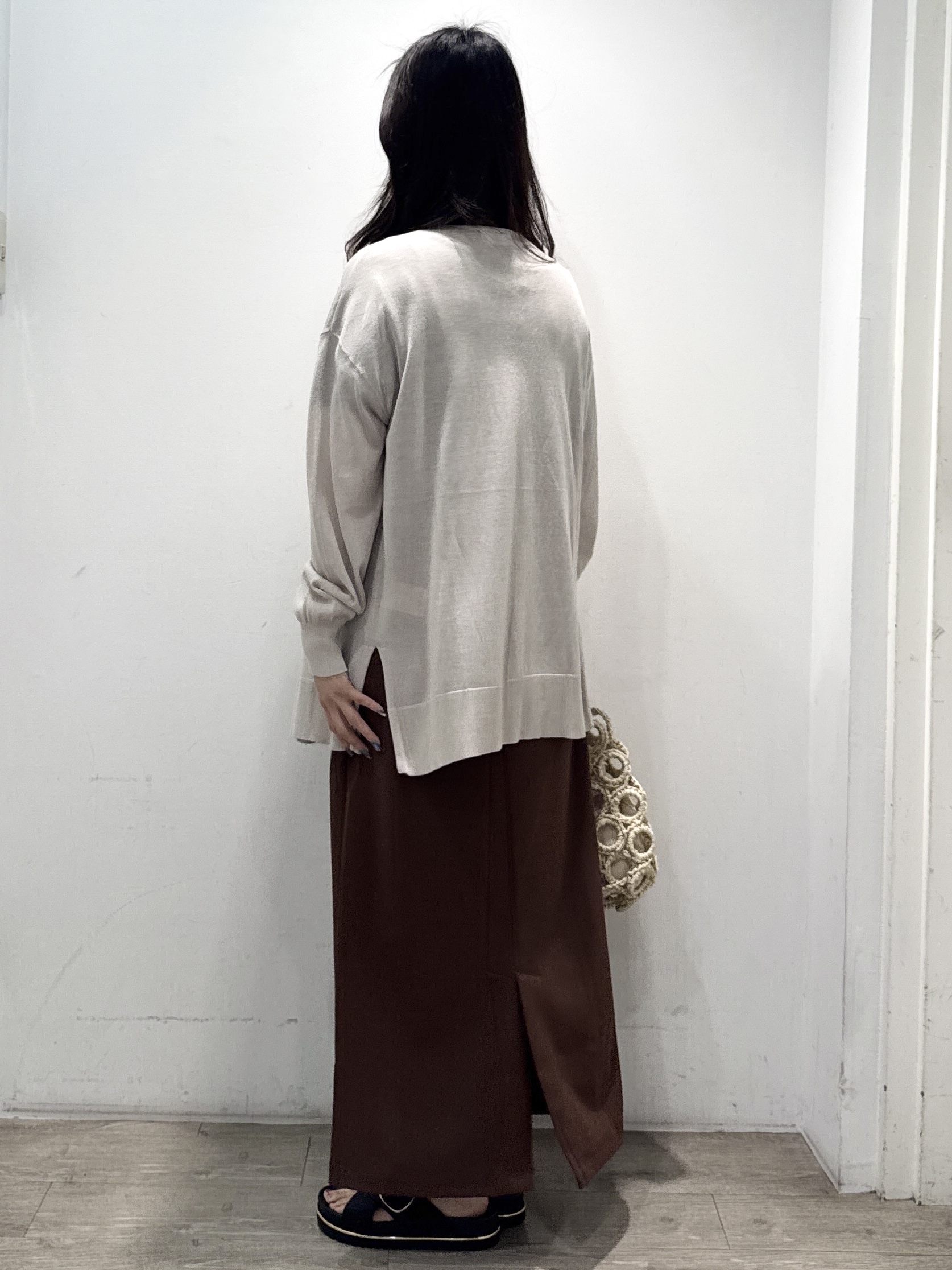 yuicciさんの「OPAQUE.CLIP｜【接触冷感】ニットカーディガン《洗濯機OK／抗ピリング》」を使ったコーディネート