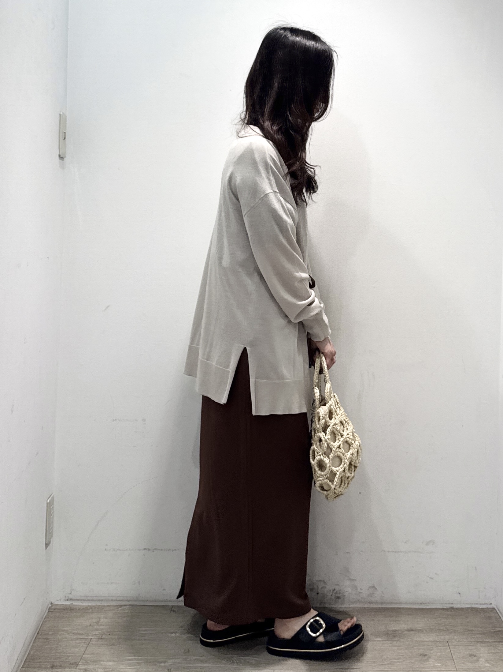 yuicciさんの「OPAQUE.CLIP｜【接触冷感】ニットカーディガン《洗濯機OK／抗ピリング》」を使ったコーディネート