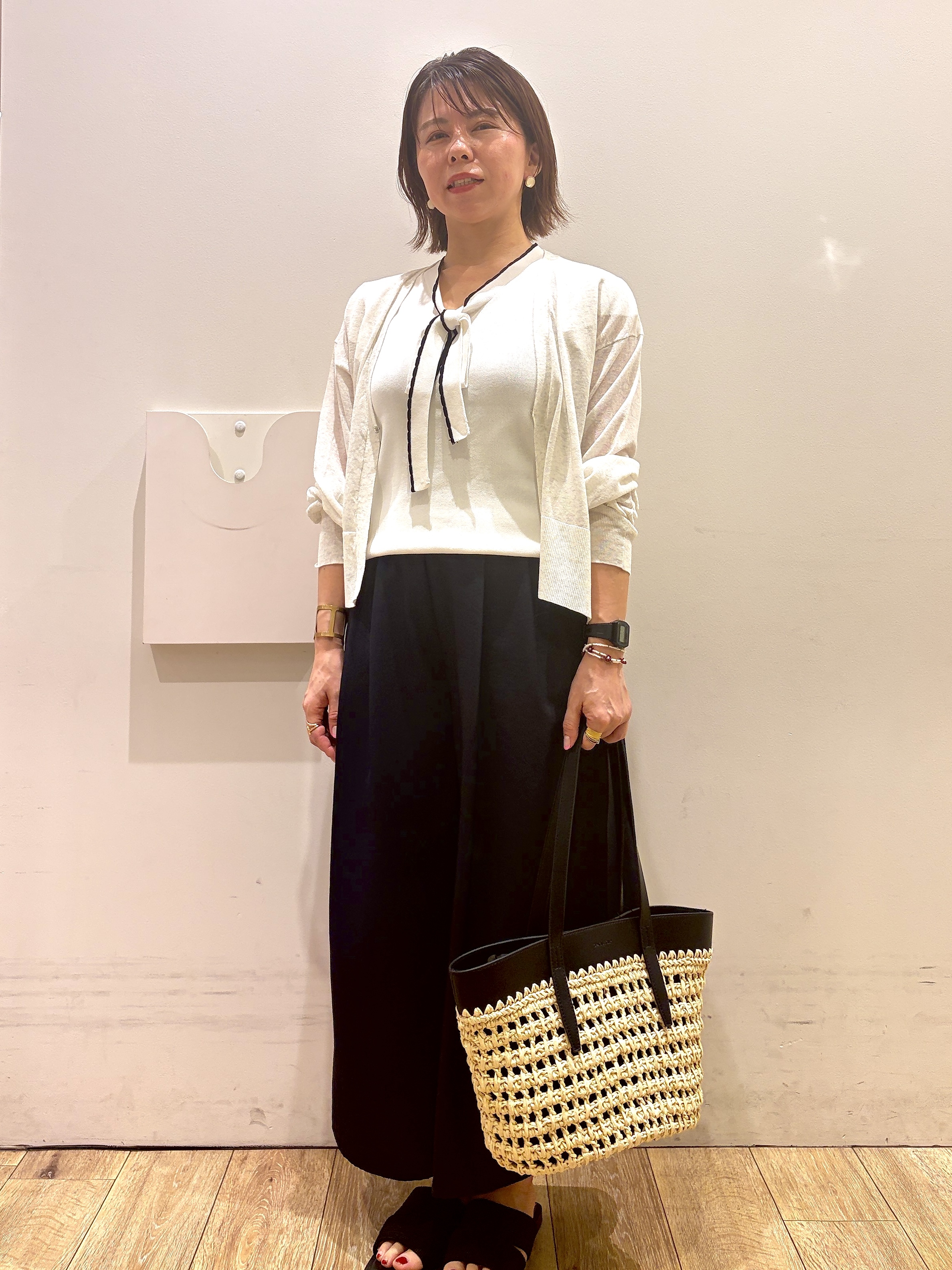 YUKOさんの「index｜ラメコードラフサンダル」を使ったコーディネート