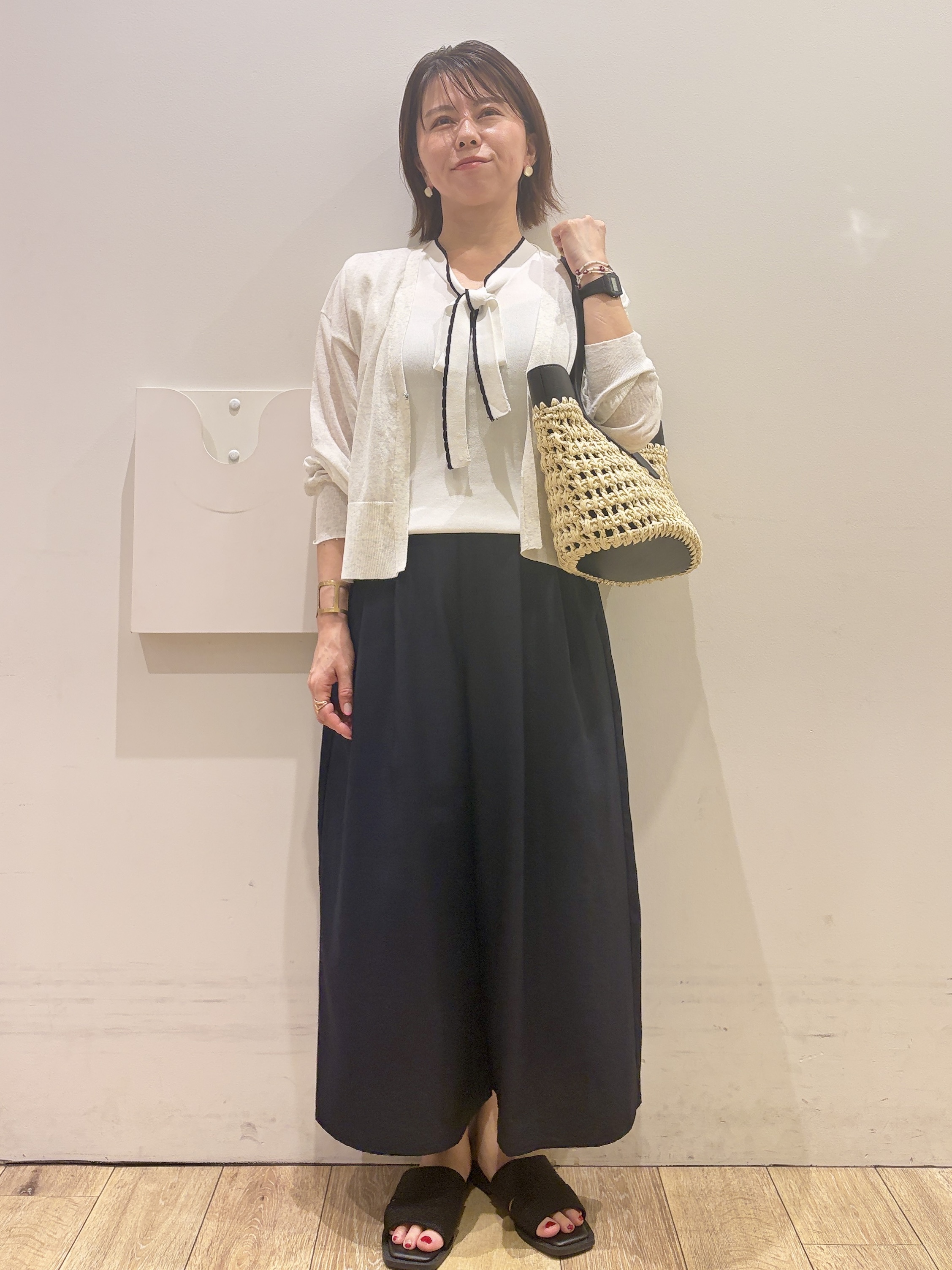 YUKOさんの「index｜ラメコードラフサンダル」を使ったコーディネート