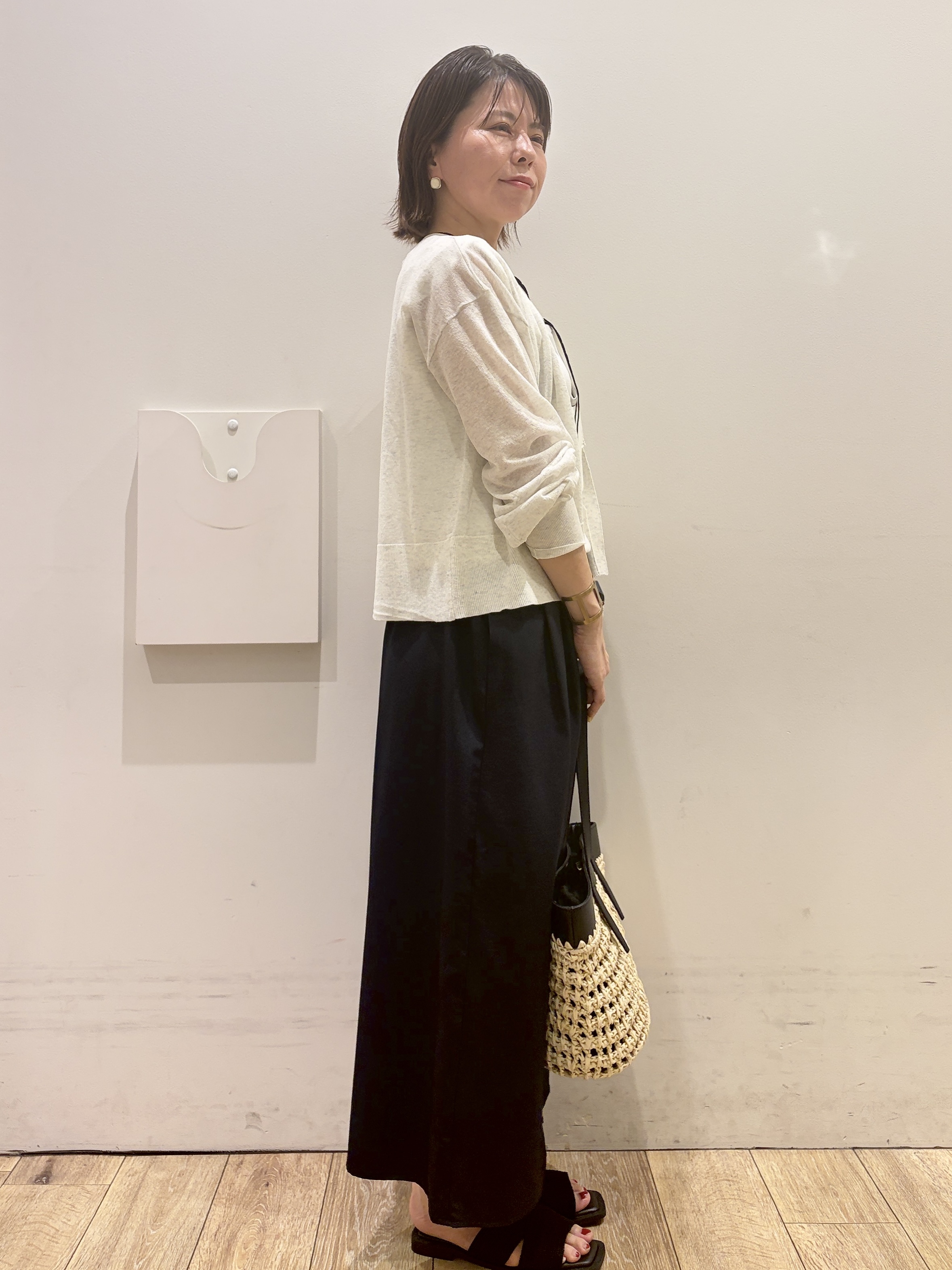 YUKOさんの「index｜ラメコードラフサンダル」を使ったコーディネート