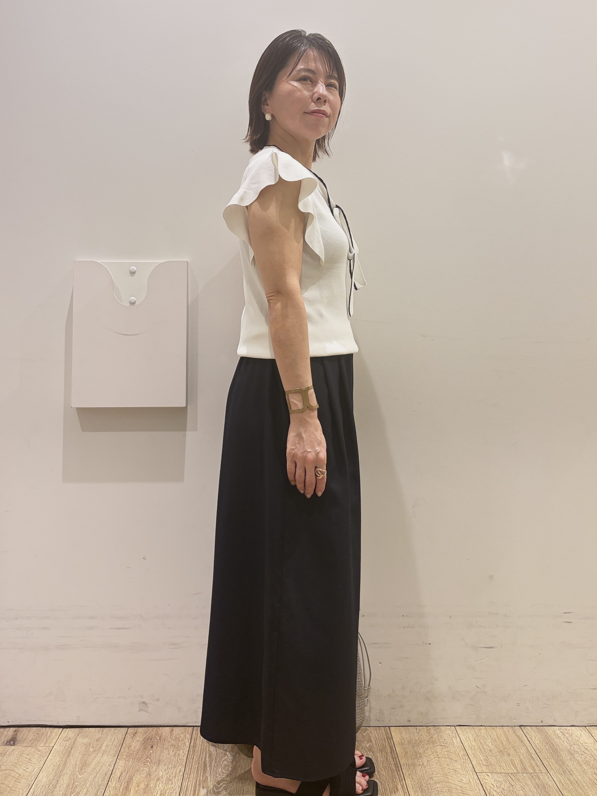 YUKOさんの「index｜ラメコードラフサンダル」を使ったコーディネート