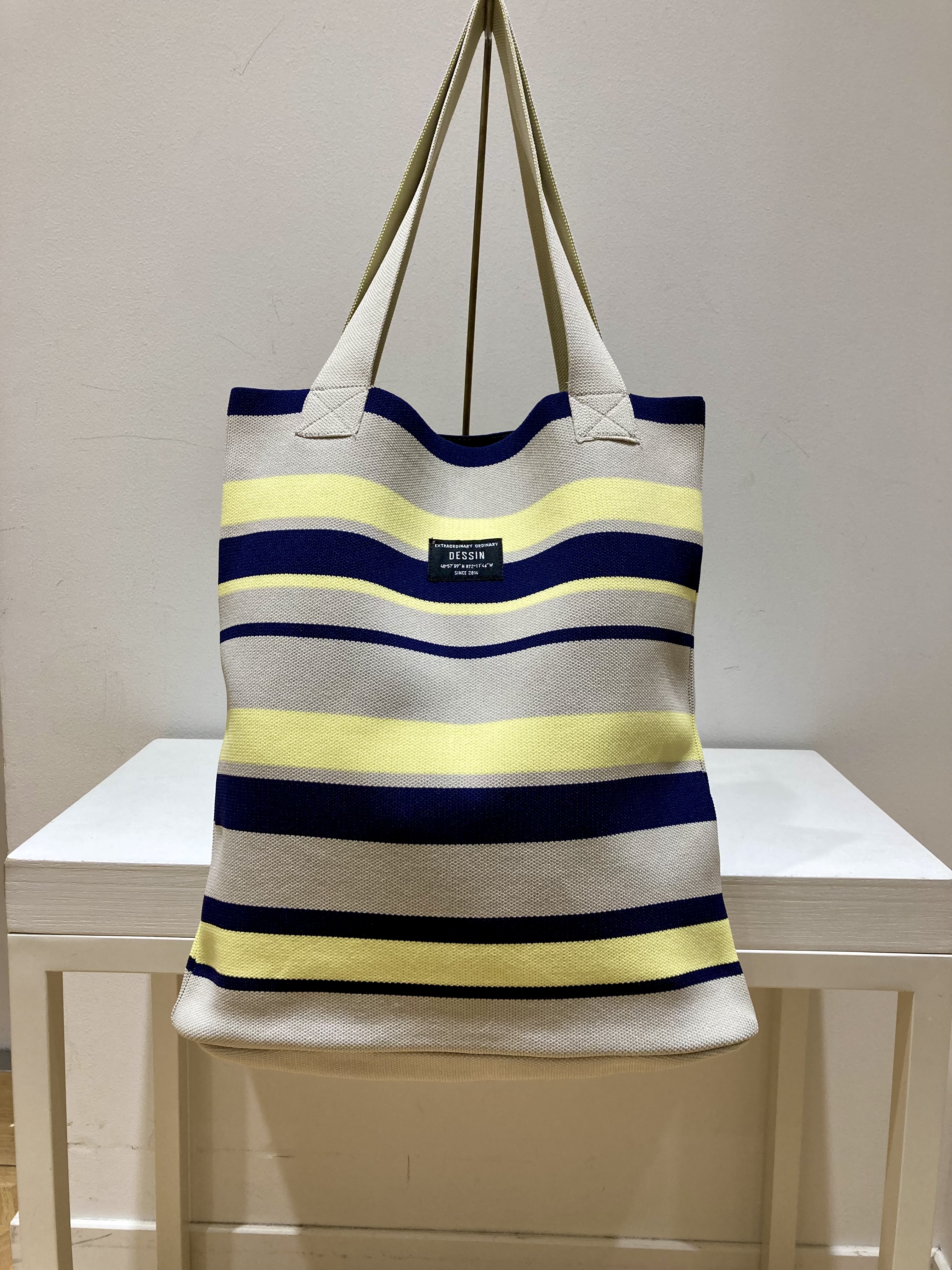 YAMAさんの「Dessin｜【マシンウォッシャブル・A4収納可】ランダムボーダーニットBAG」を使ったコーディネート