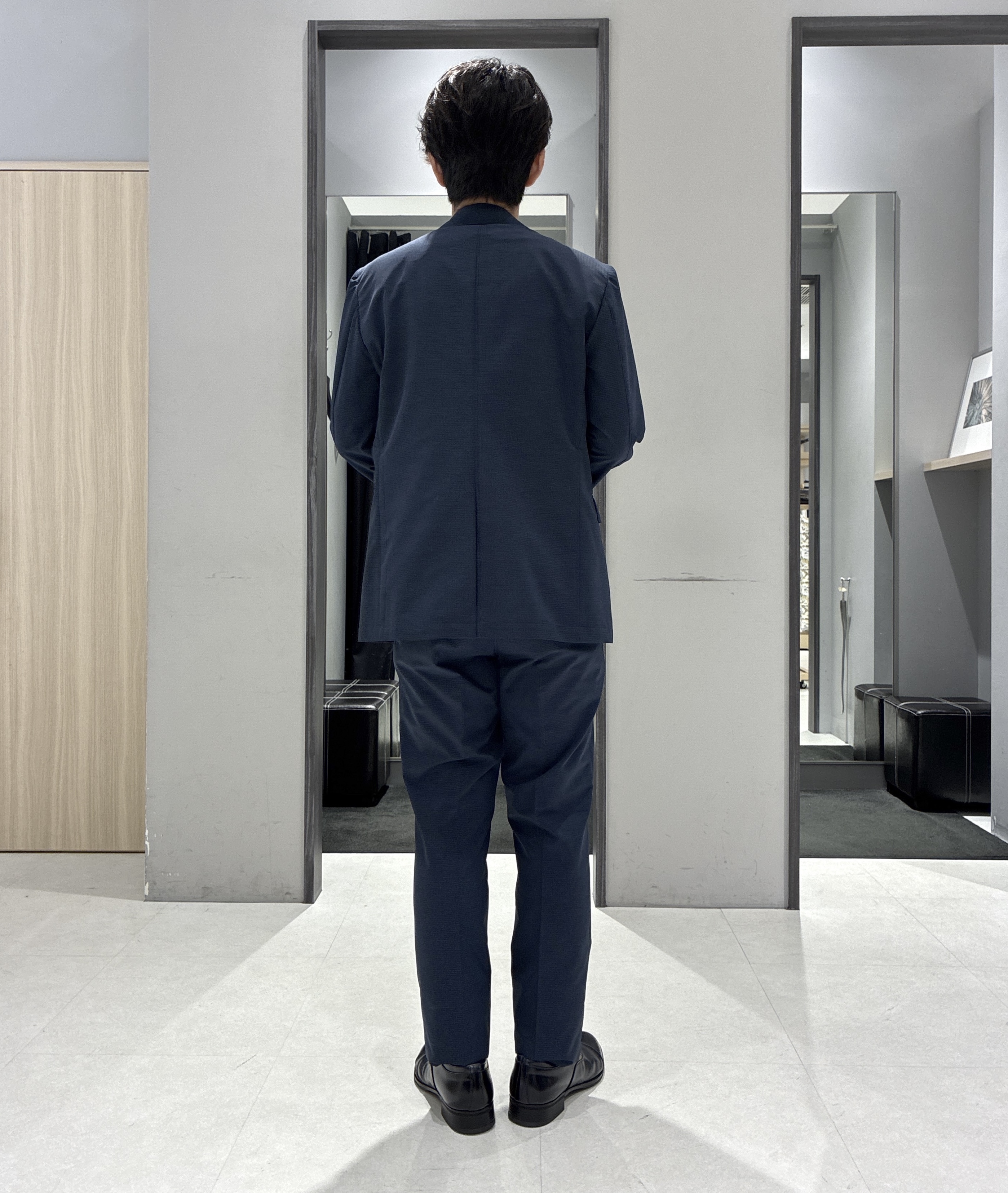 わいずみさんの「TAKEO KIKUCHI｜【抗菌防臭】COOL DOTS（R）ドビープリント ジャケット」を使ったコーディネート
