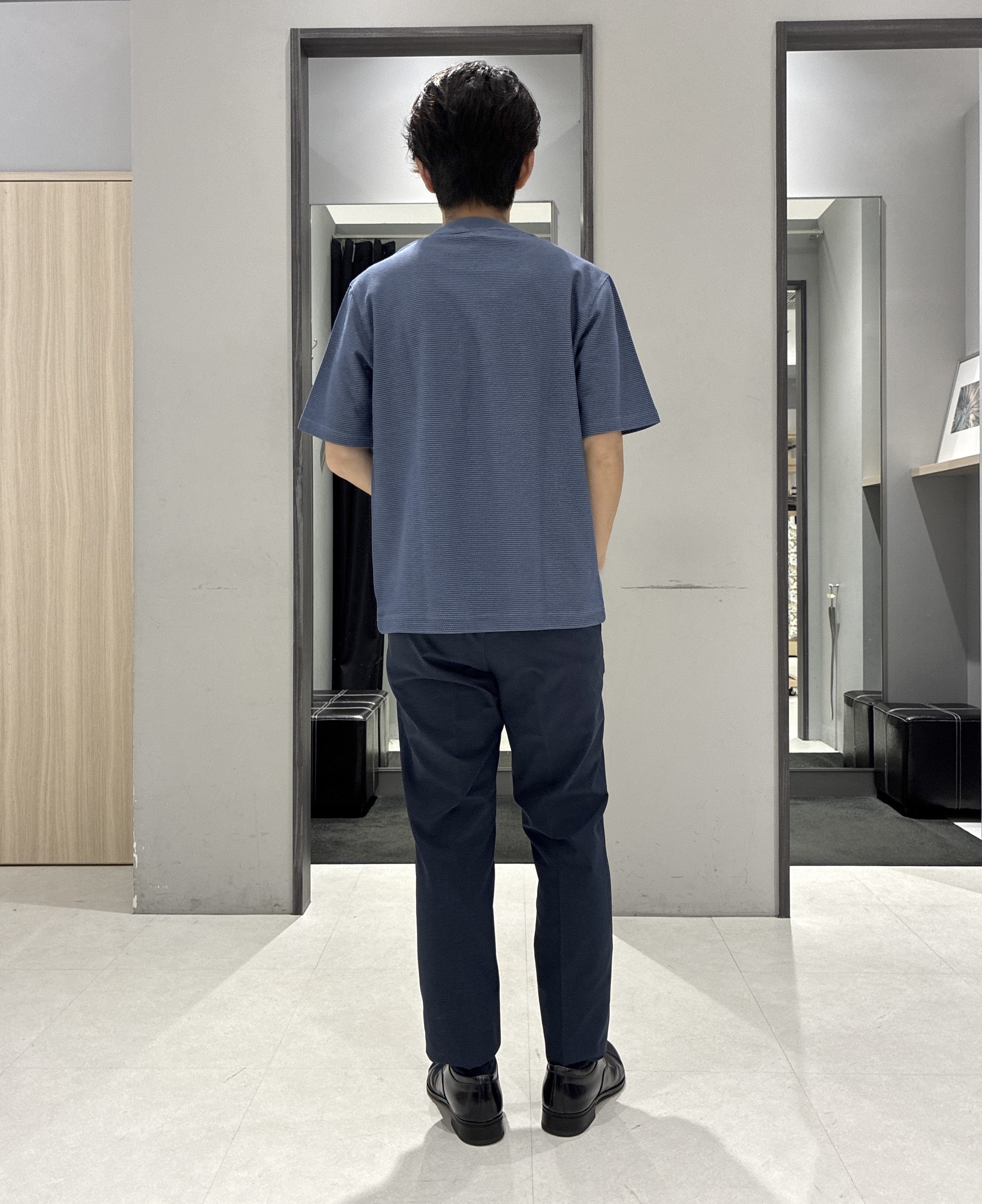 わいずみさんの「TAKEO KIKUCHI｜【抗菌防臭】COOL DOTS（R）ドビープリント ジャケット」を使ったコーディネート
