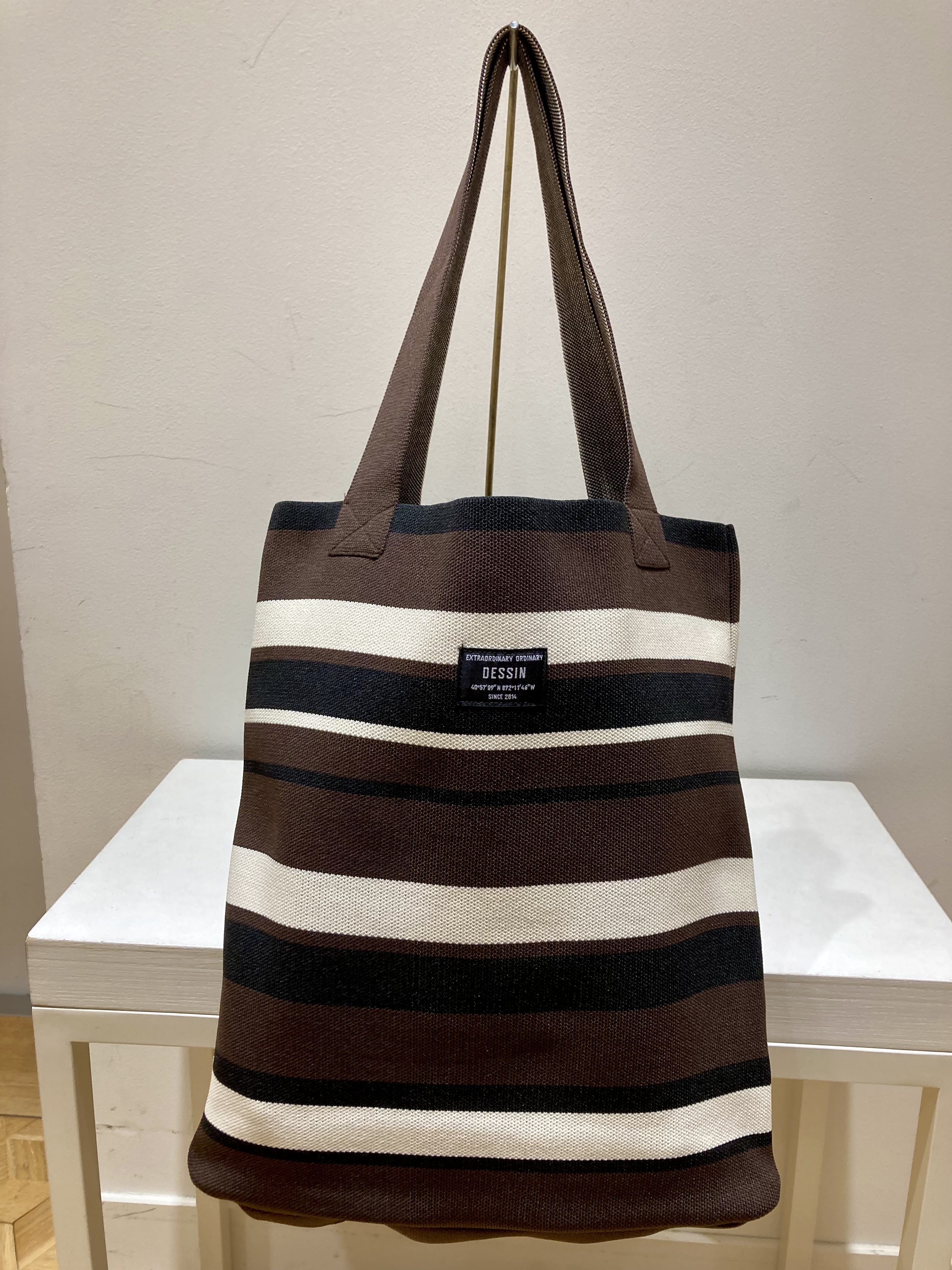 YAMAさんの「Dessin｜【マシンウォッシャブル・A4収納可】ランダムボーダーニットBAG」を使ったコーディネート