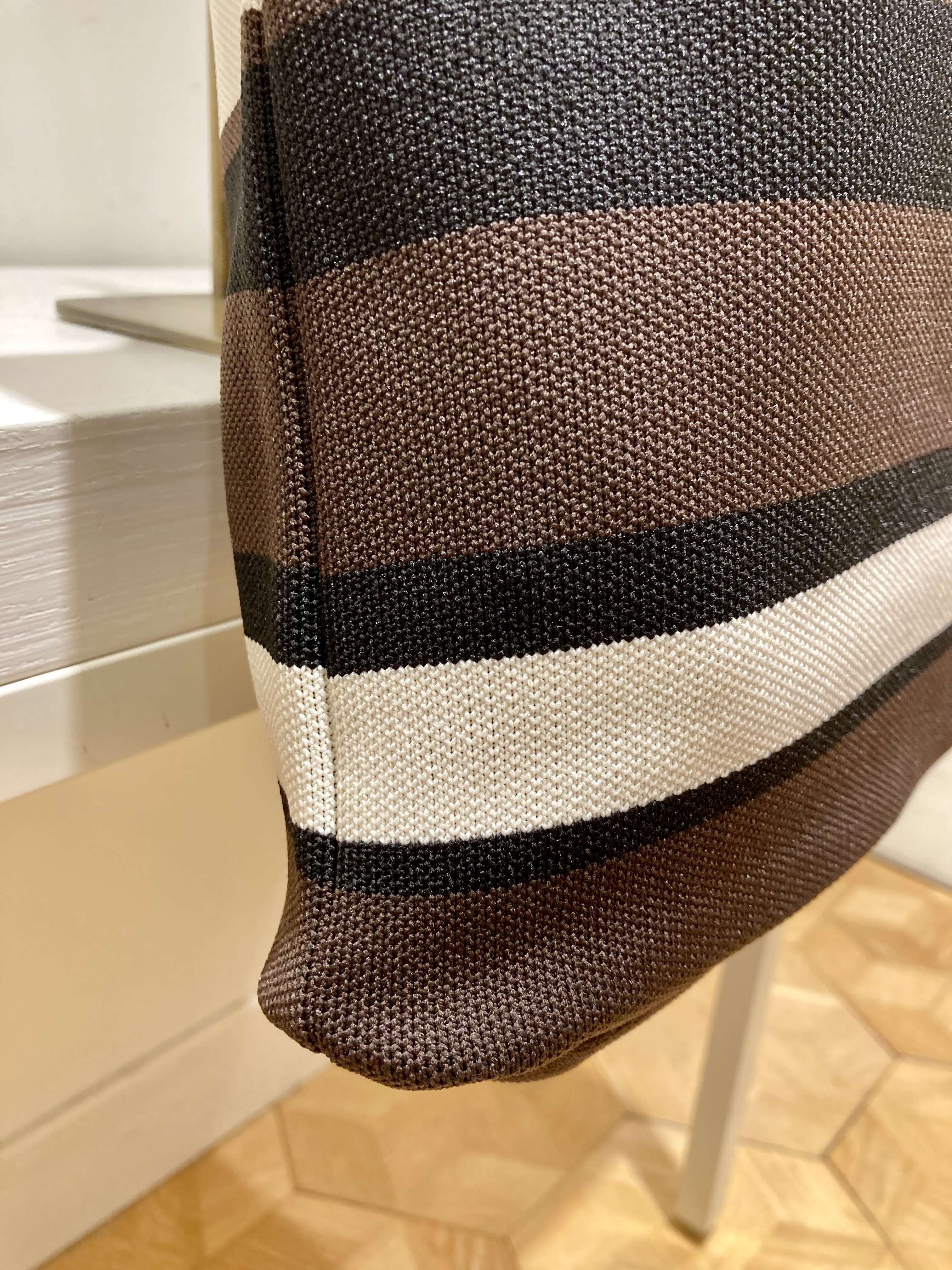 YAMAさんの「Dessin｜【マシンウォッシャブル・A4収納可】ランダムボーダーニットBAG」を使ったコーディネート