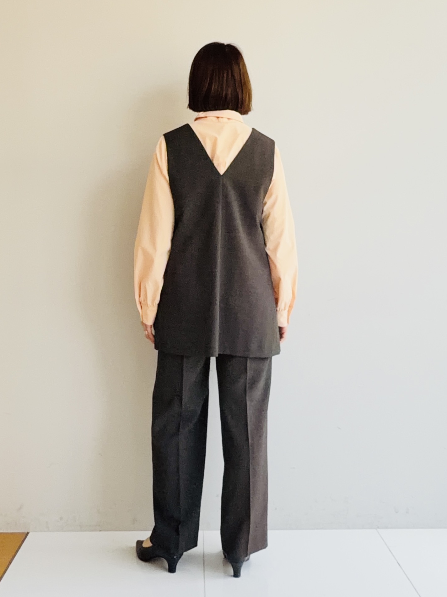 murayamaさんの「INDIVI｜【ストレッチ◎】取外し可ボウタイシャツ」を使ったコーディネート