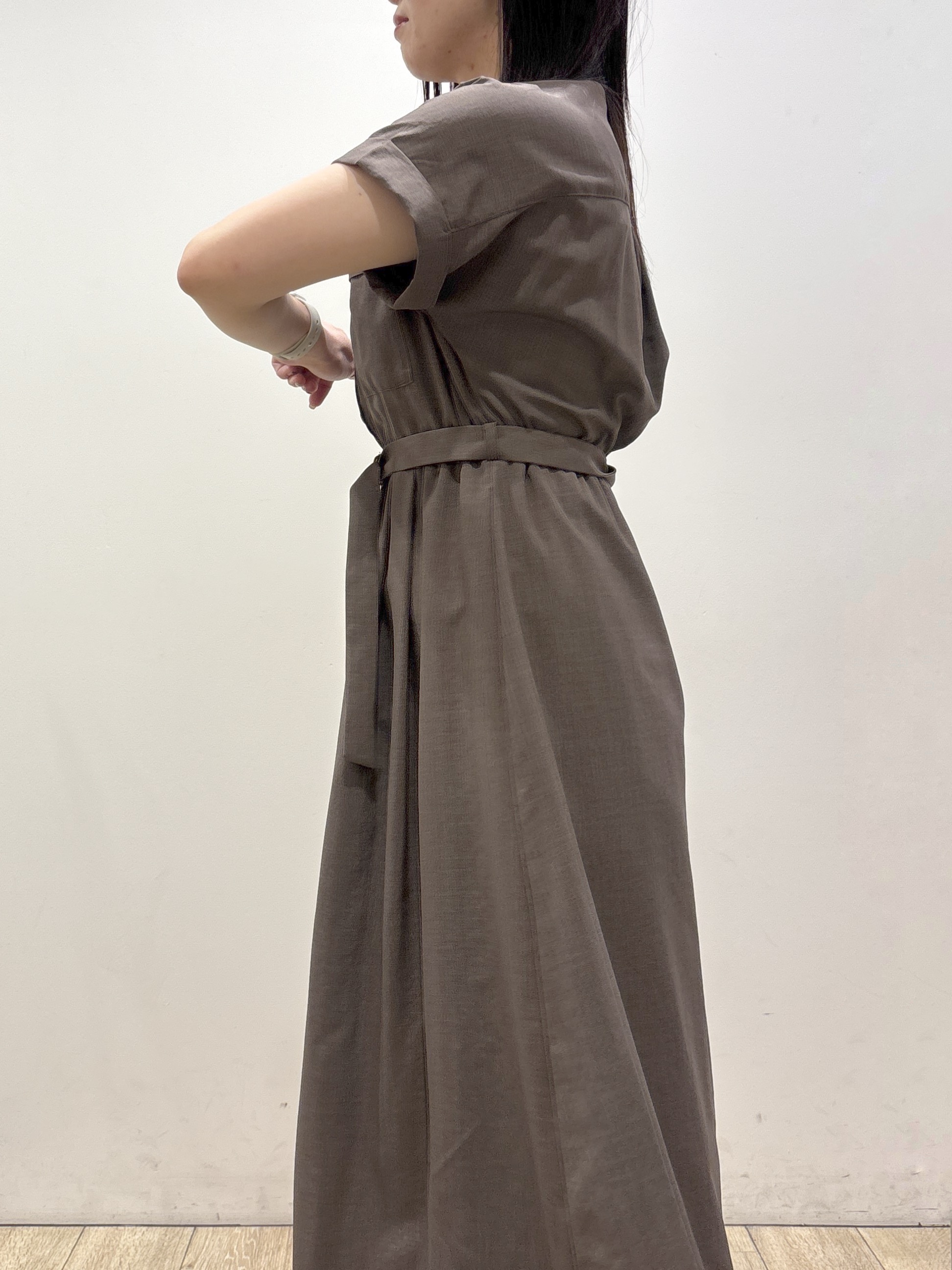 mameさんの「index｜ダブルポケットスキッパーワンピース【防シワ／洗濯機OK】《XS～3L／6col》」を使ったコーディネート