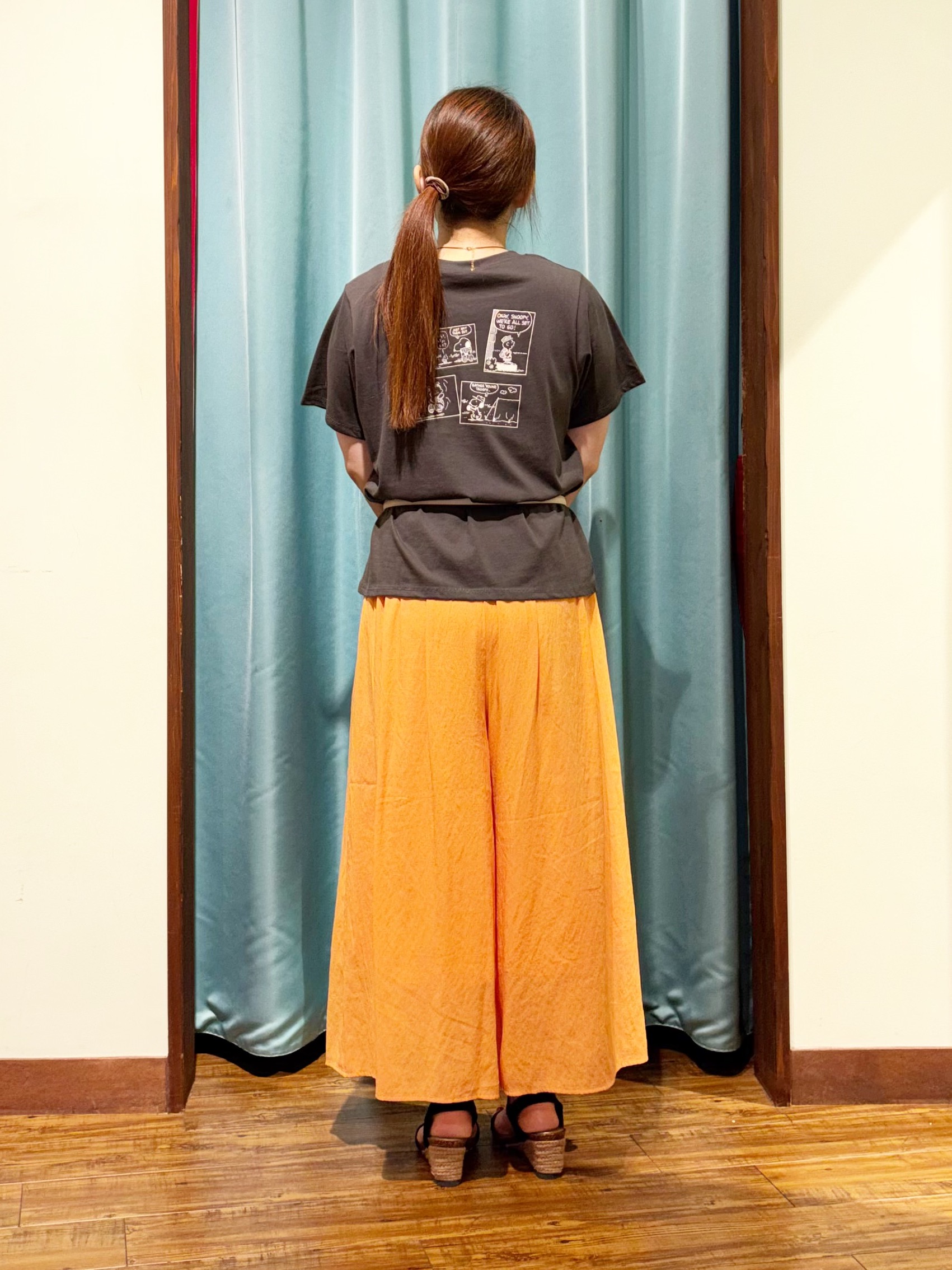 tukiさんの「SHOO･LA･RUE｜【PEANUTS】ひんやりプリントTシャツ」を使ったコーディネート