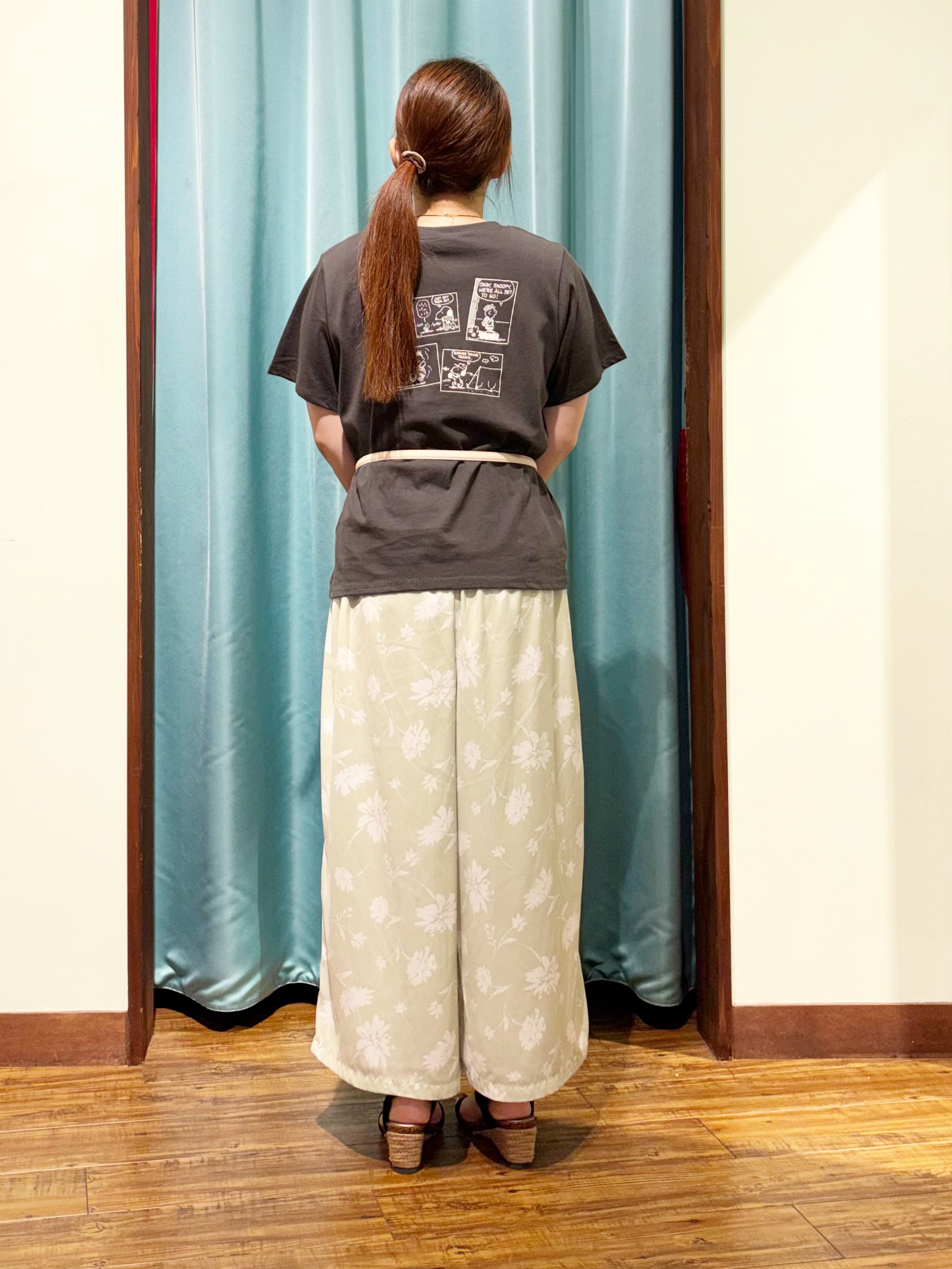 tukiさんの「SHOO･LA･RUE｜【PEANUTS】ひんやりプリントTシャツ」を使ったコーディネート