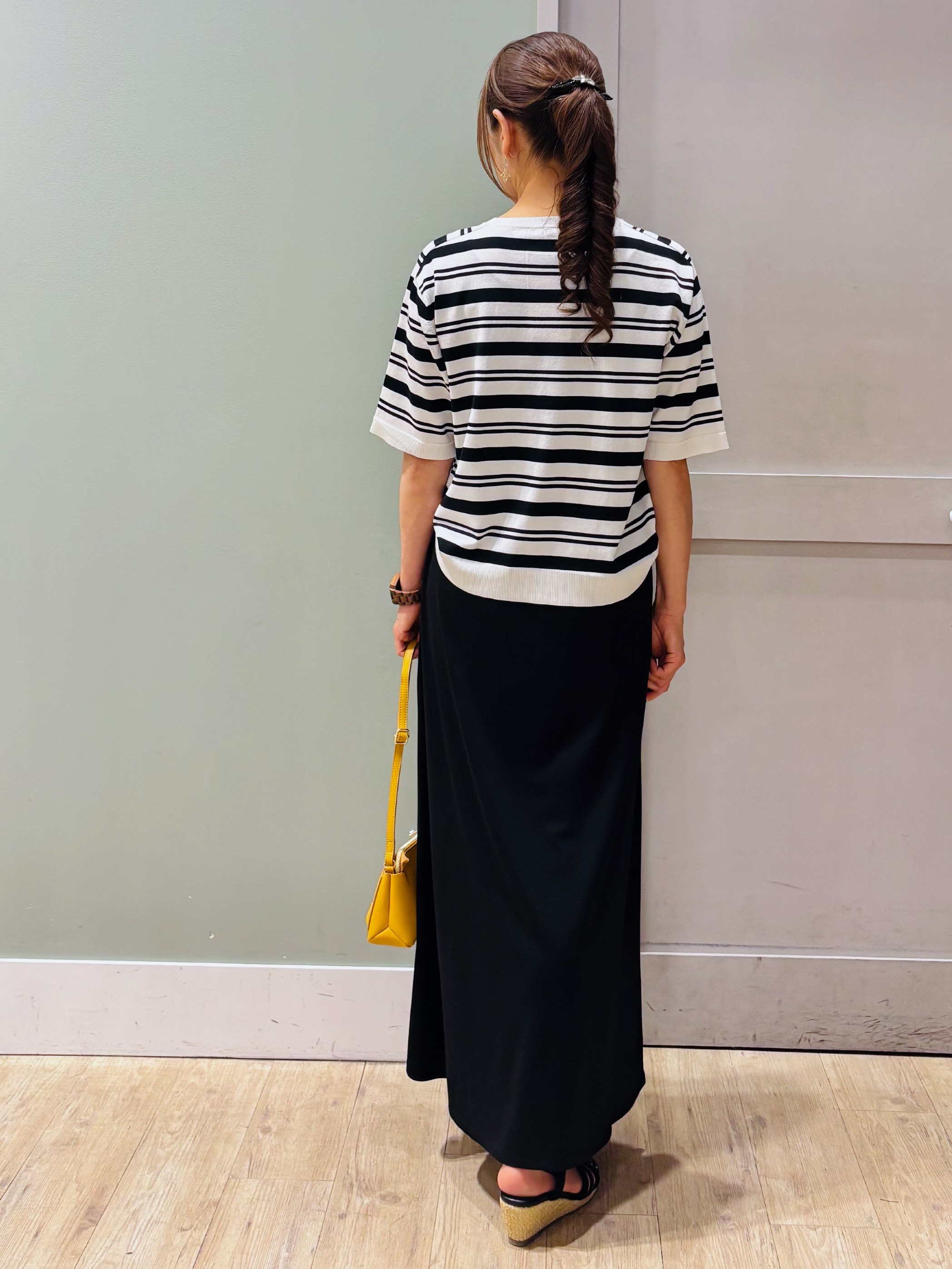 Komi☆さんの「grove｜【UVカット・洗濯機◎】Tシャツ感覚で着られるコットン混ニット」を使ったコーディネート
