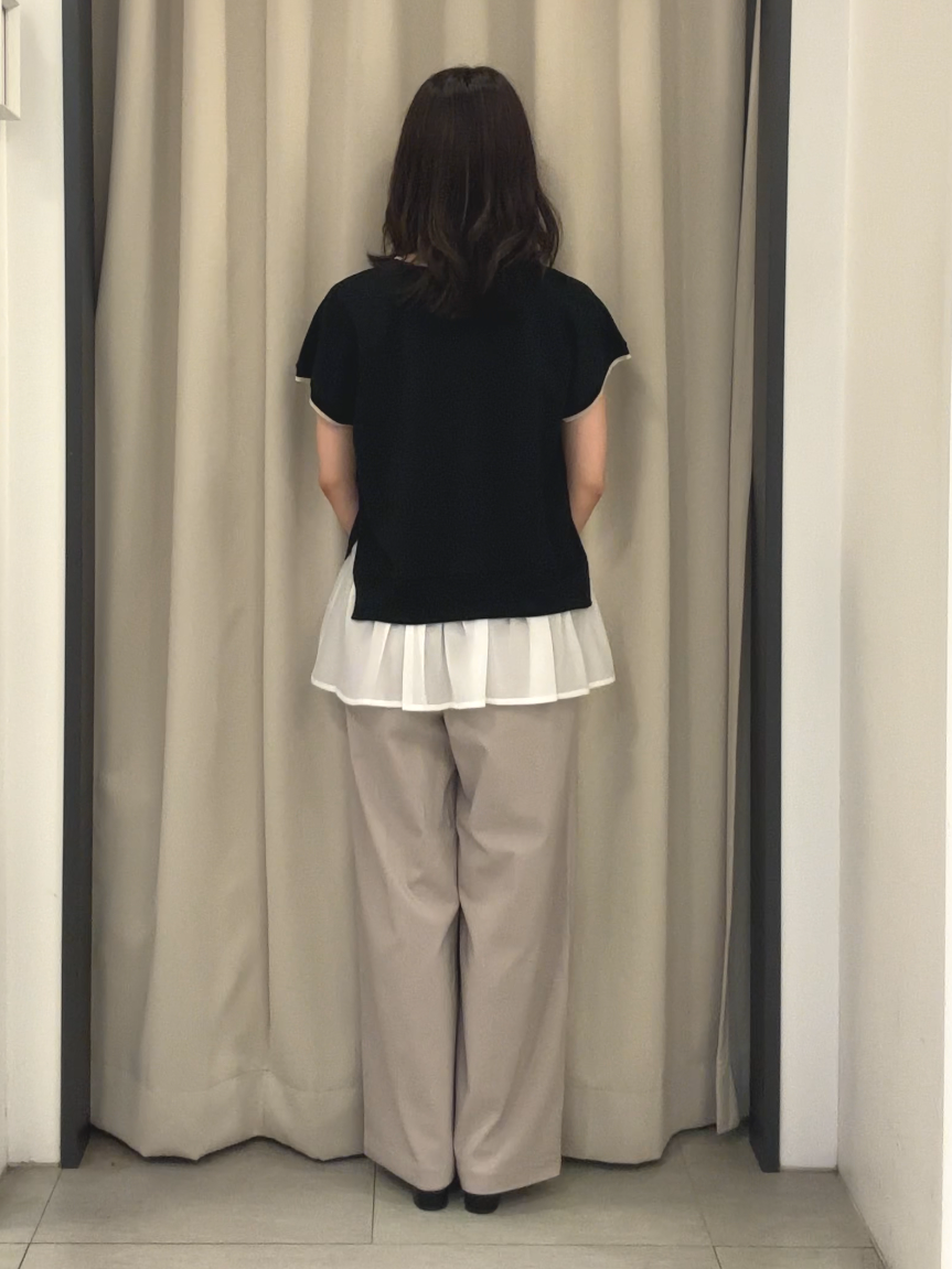 Nao さんの「grove｜人気デザインが夏verで登場！【体型カバー】裾レイヤードニット」を使ったコーディネート