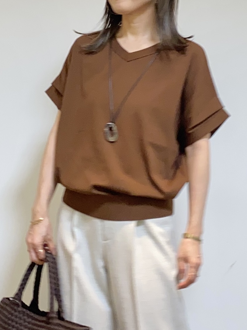 tomoさんの「UNTITLED｜◆【さらりと快適/セットアップ可/UV/接触冷感】スラブカラーレスジャケット」を使ったコーディネート