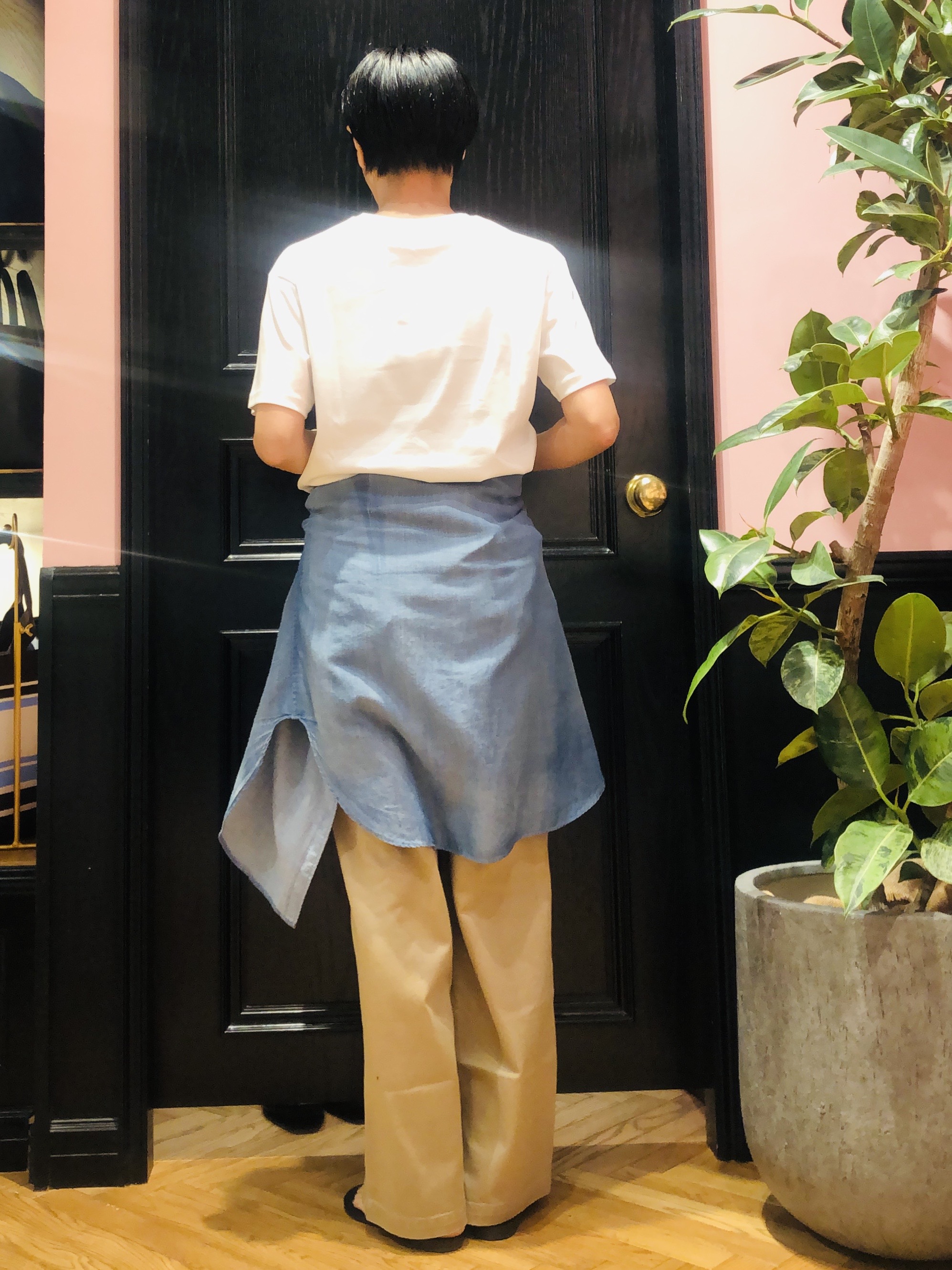 OGATAさんの「DRESSTERIOR｜【接触冷感／抗菌防臭／消臭】アイスクリアコットンフレンチロゴT」を使ったコーディネート