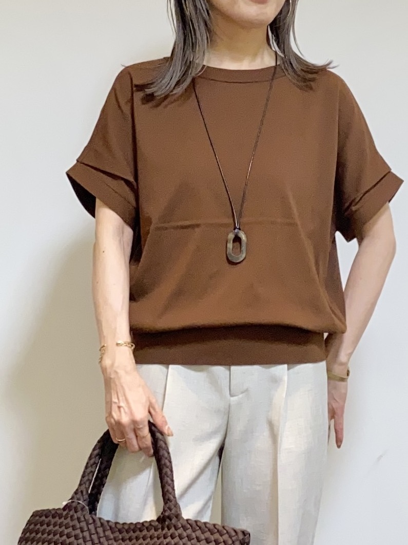 tomoさんの「UNTITLED｜◆【さらりと快適/セットアップ可/UV/接触冷感】スラブカラーレスジャケット」を使ったコーディネート