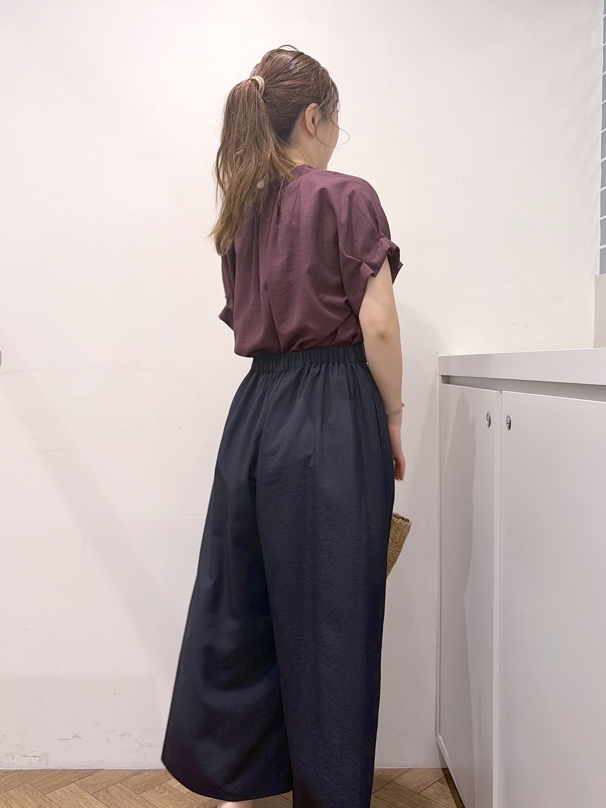 Junさんの「index｜【接触冷感／吸水速乾】タックスキッパーブラウス《防シワ／イージーアイロン／洗濯機OK／9col》」を使ったコーディネート
