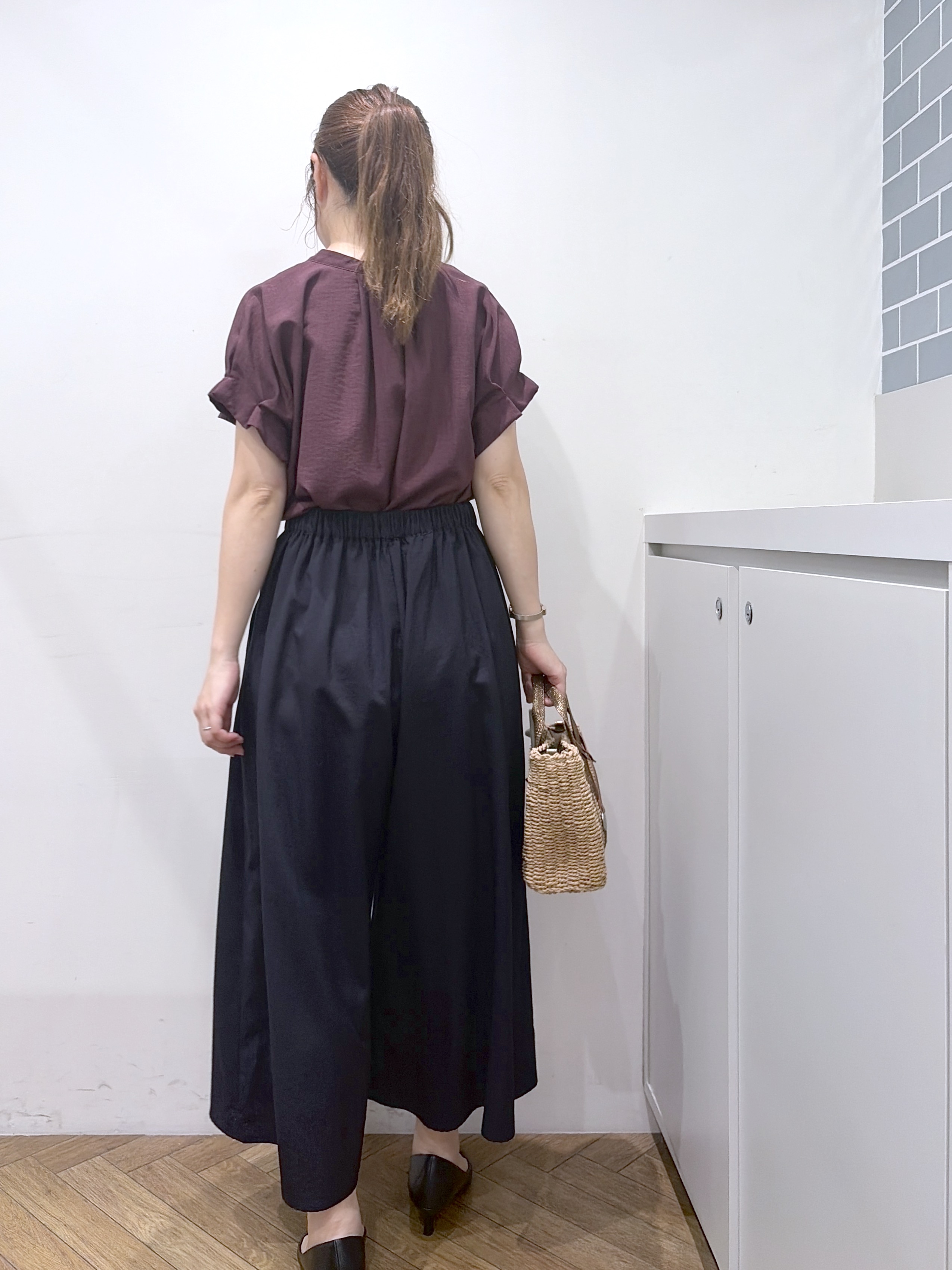 Junさんの「index｜【接触冷感／吸水速乾】タックスキッパーブラウス《防シワ／イージーアイロン／洗濯機OK／9col》」を使ったコーディネート