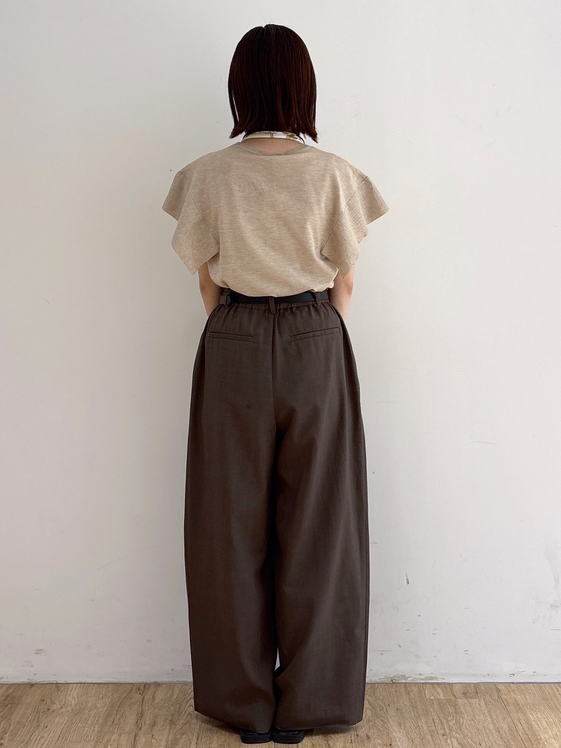 mireiさんの「OPAQUE.CLIP｜『STORY Web7月掲載』ドライタッチラメニット《UV／洗える／6col》」を使ったコーディネート