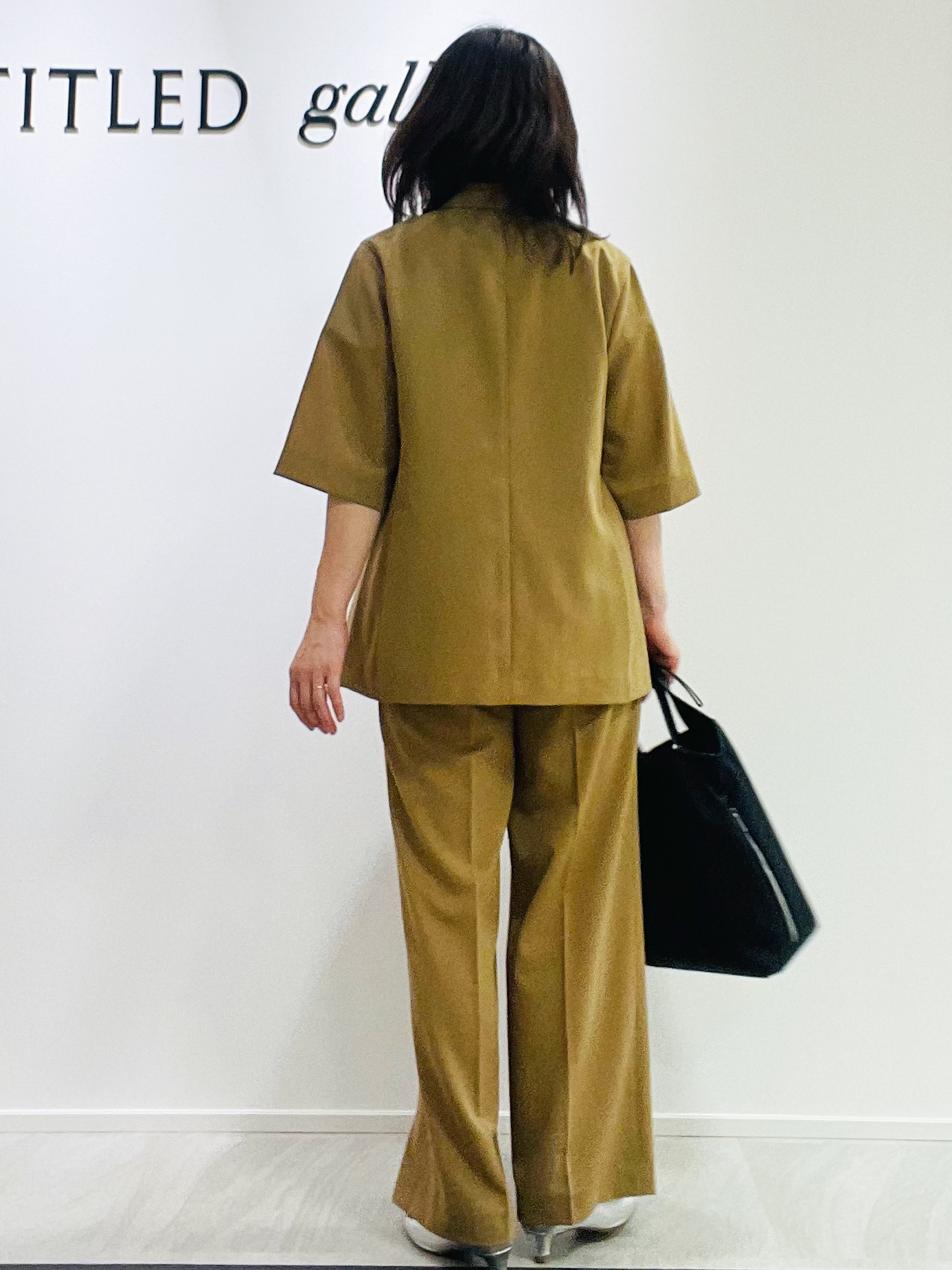 めいさんの「UNTITLED｜【秋の通勤羽織/セットアップ可/UVカット】エアリークール半袖ジャケット」を使ったコーディネート