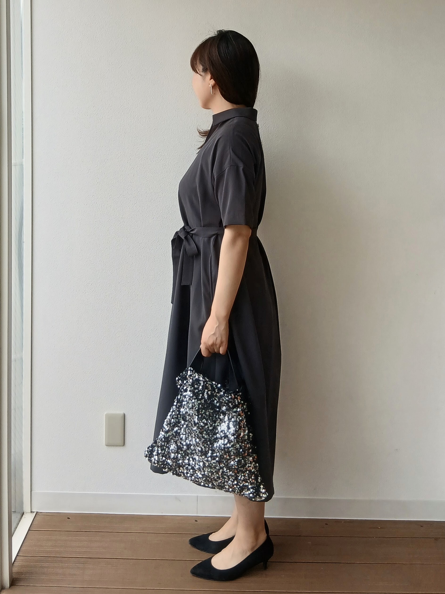 なみきさんの「UNTITLED｜【初秋も活躍/UVカット/接触冷感】エアリークールワンピース」を使ったコーディネート