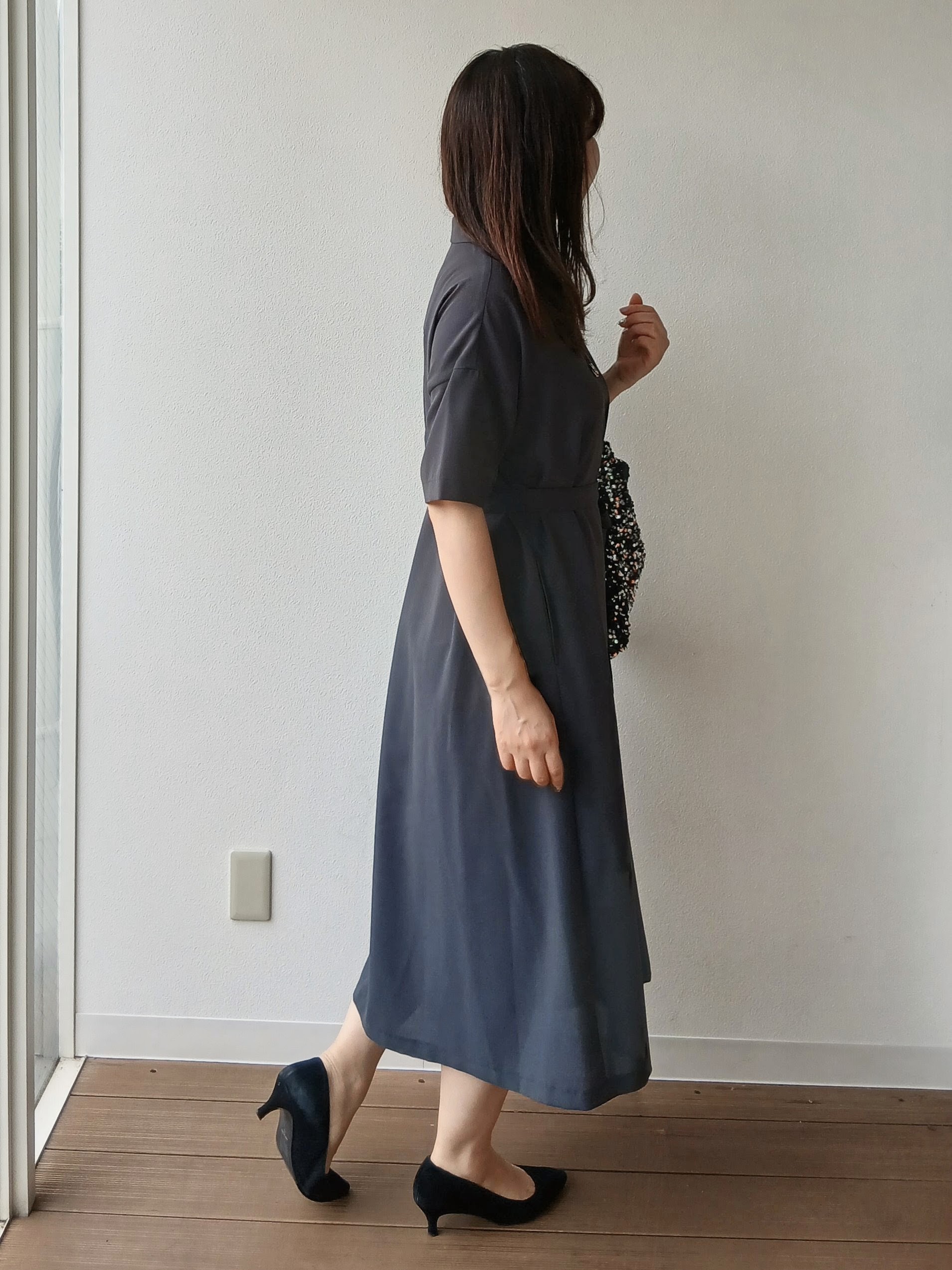 なみきさんの「UNTITLED｜【初秋も活躍/UVカット/接触冷感】エアリークールワンピース」を使ったコーディネート