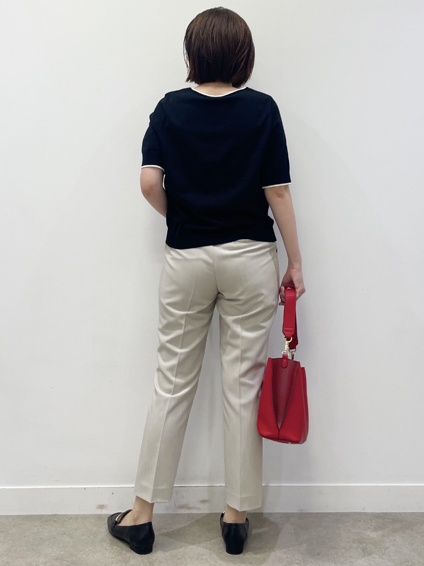 あやたかさんの「Reflect｜【UVカット／アンサンブル／手洗い可】バイカラーニットプルオーバー」を使ったコーディネート