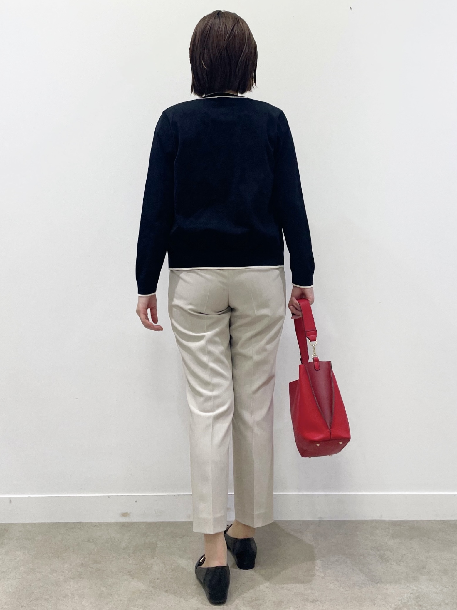 あやたかさんの「Reflect｜【UVカット／アンサンブル／手洗い可】バイカラーニットプルオーバー」を使ったコーディネート