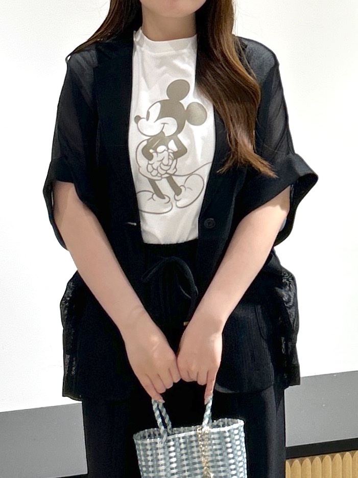 sayaさんの「OPAQUE.CLIP｜メッシュテーラードジャケット【洗濯機OK】」を使ったコーディネート