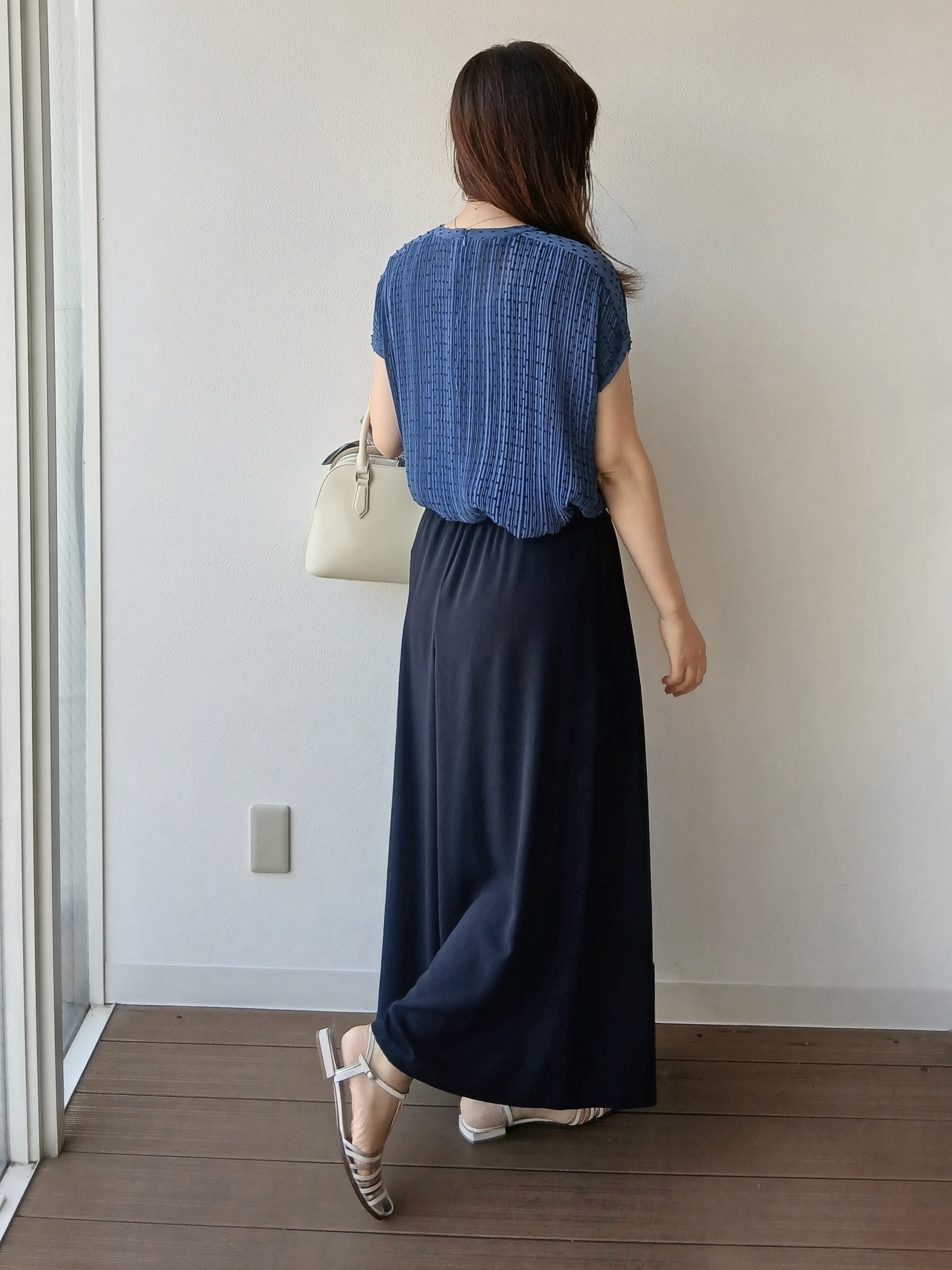 なみきさんの「UNTITLED｜【1枚で着映える】ドットジャガードブラウス」を使ったコーディネート