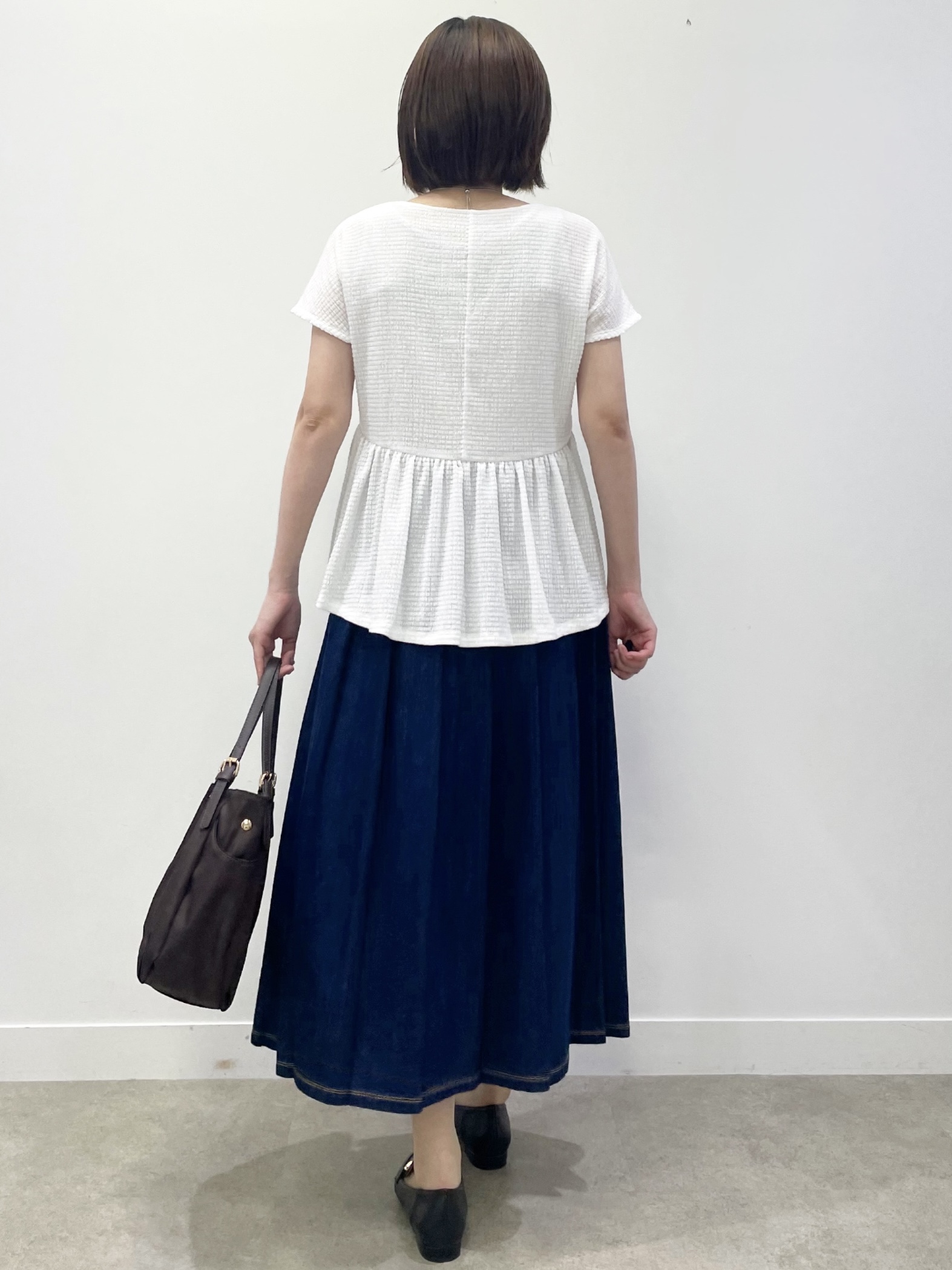 あやたかさんの「Reflect｜【腰まわりカバー／手洗い可】ペプラムプルオーバー」を使ったコーディネート