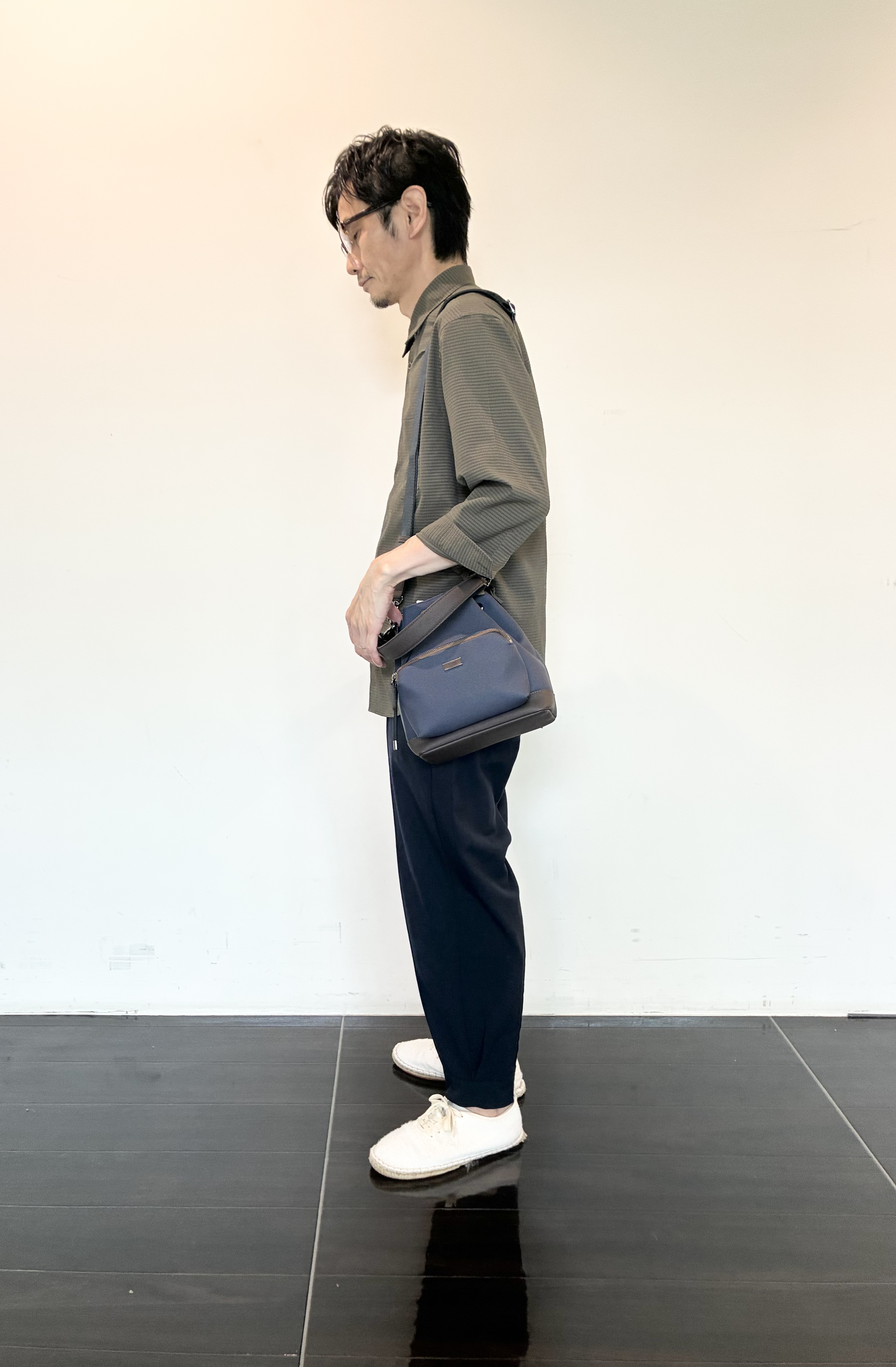 ハセガワさんの「TAKEO KIKUCHI｜【日本製】DotAir（R）サッカー7分袖シャツ」を使ったコーディネート