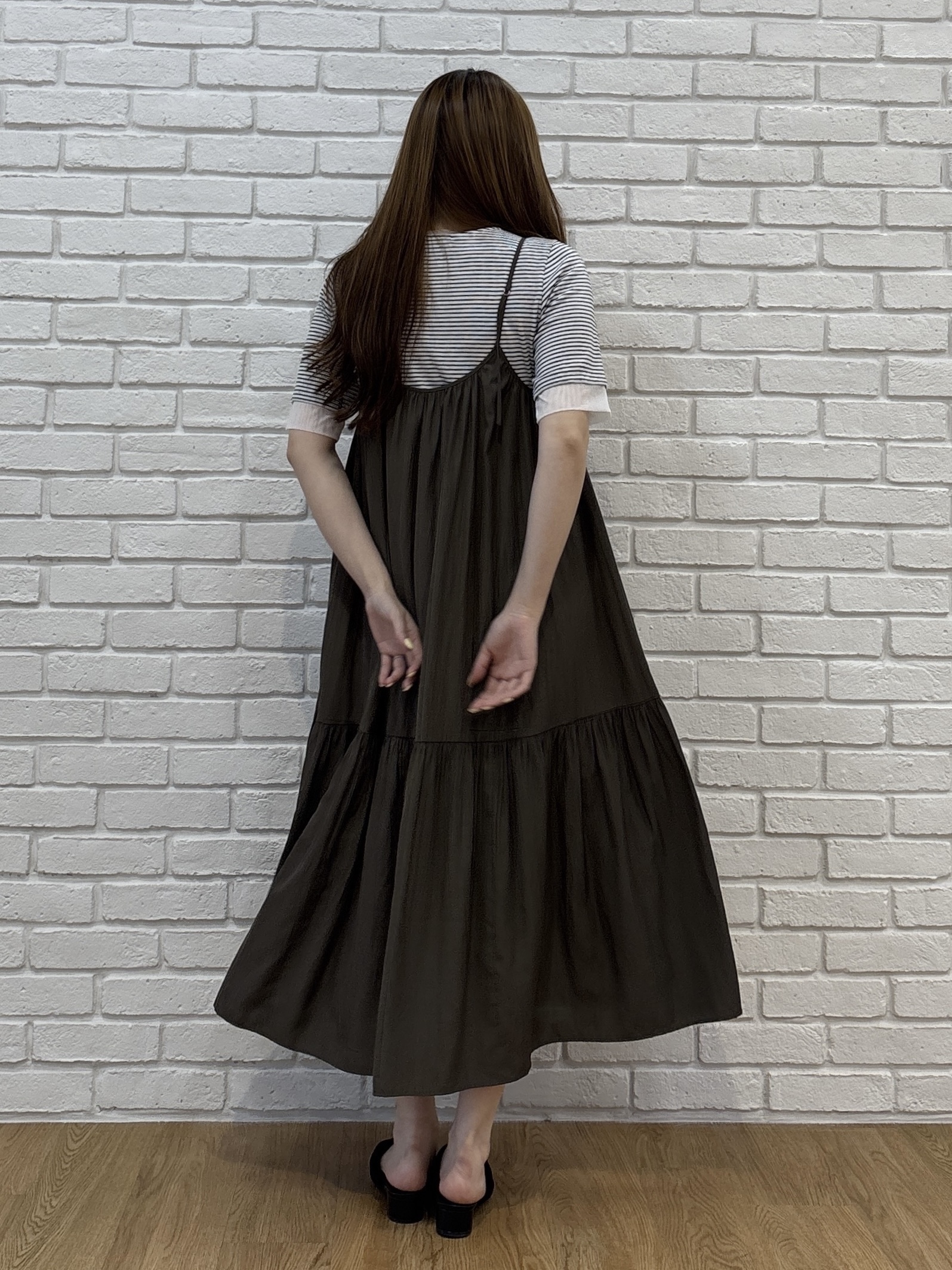 sayaさんの「grove｜【UVカット】チュールトリミング5分袖Tシャツ」を使ったコーディネート