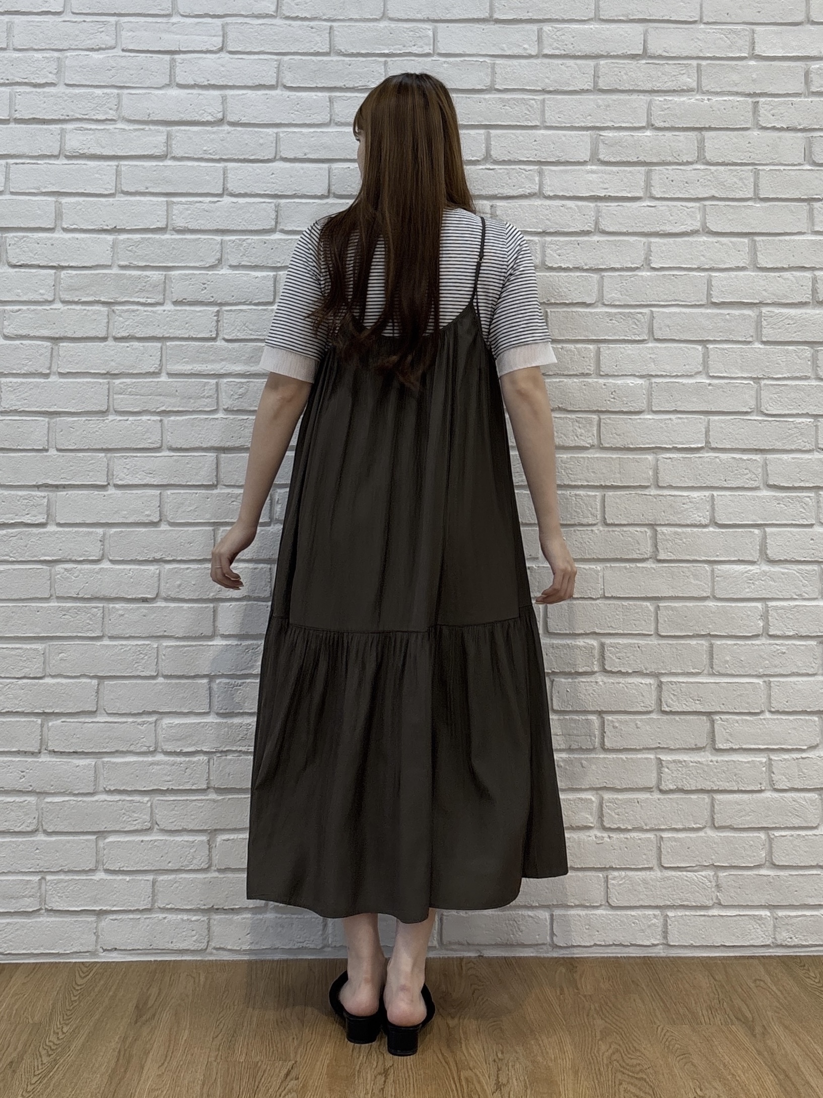 sayaさんの「grove｜【UVカット】チュールトリミング5分袖Tシャツ」を使ったコーディネート