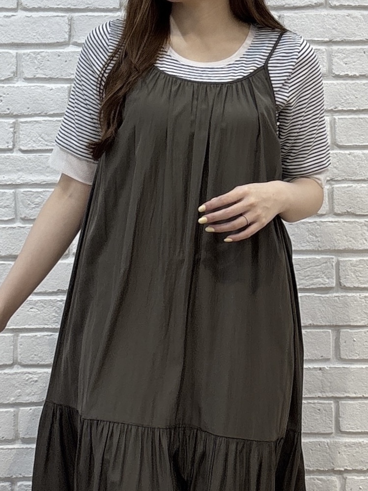 sayaさんの「grove｜【UVカット】チュールトリミング5分袖Tシャツ」を使ったコーディネート
