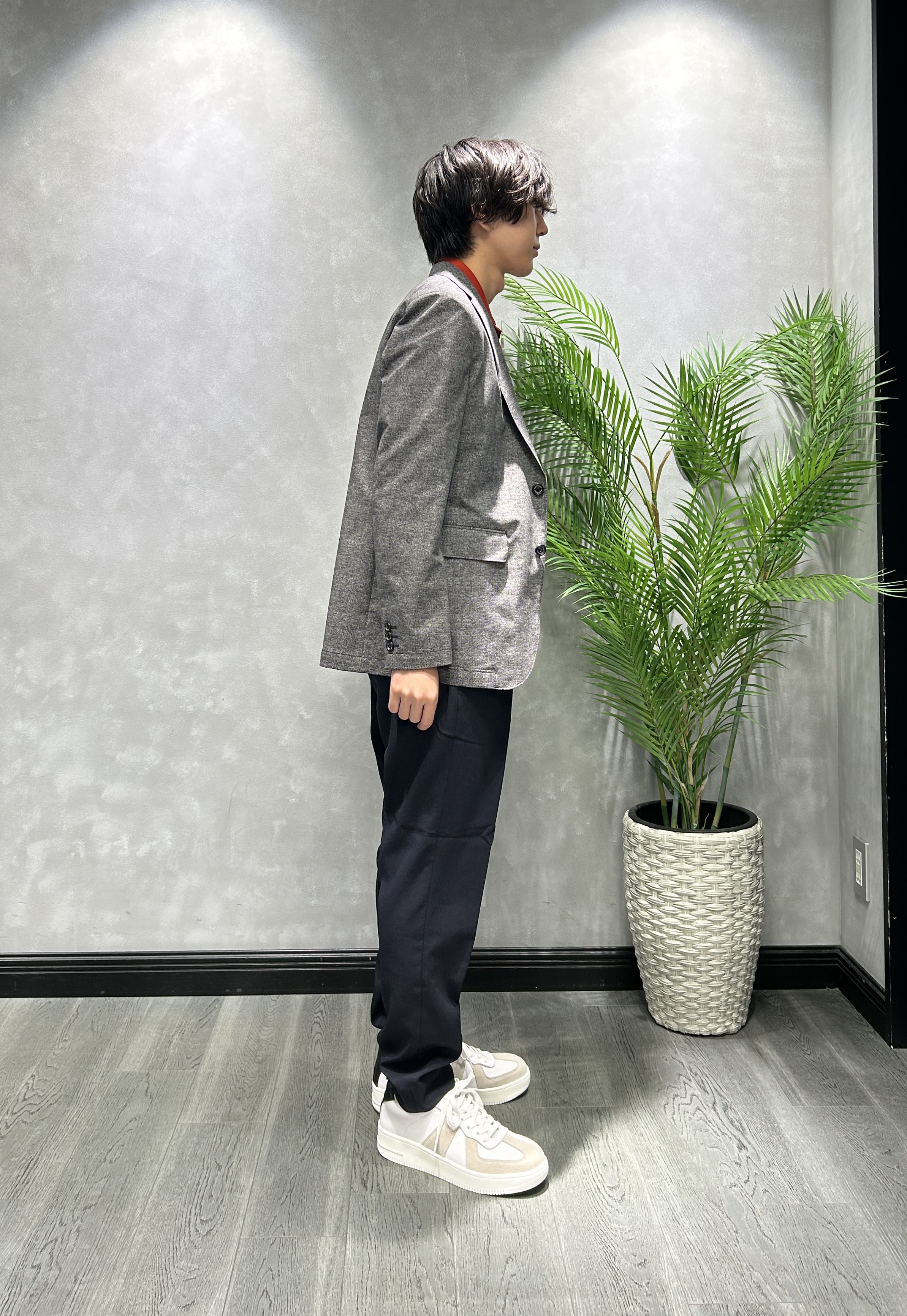 ruiさんの「TAKEO KIKUCHI｜【抗菌防臭】COOL DOTS（R）ドビープリント ジャケット」を使ったコーディネート
