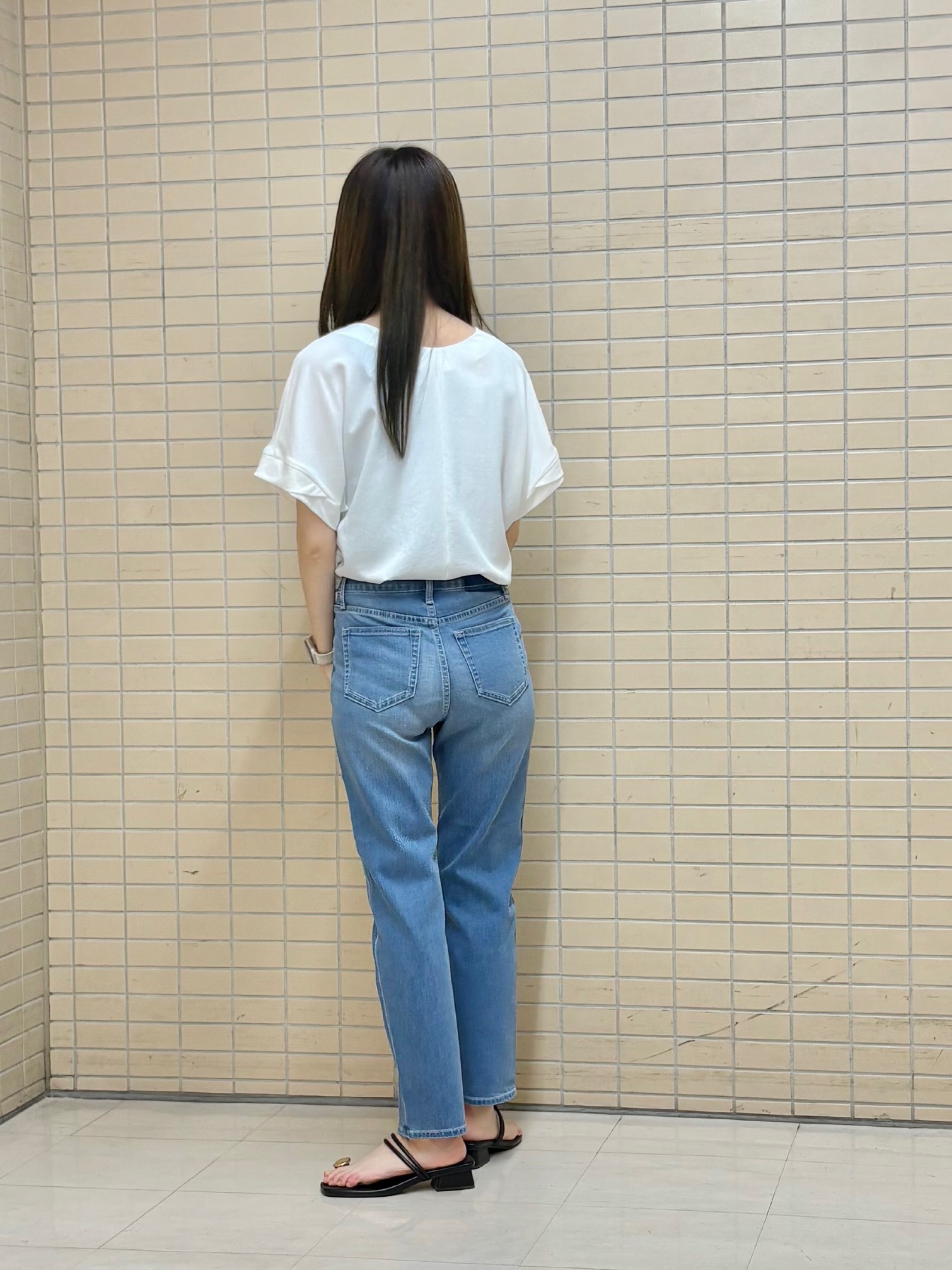 kyokaさんの「UNTITLED｜【セットアップ可/UVカット/前後2WAY】リラクシーフレンチスリーブブラウス」を使ったコーディネート