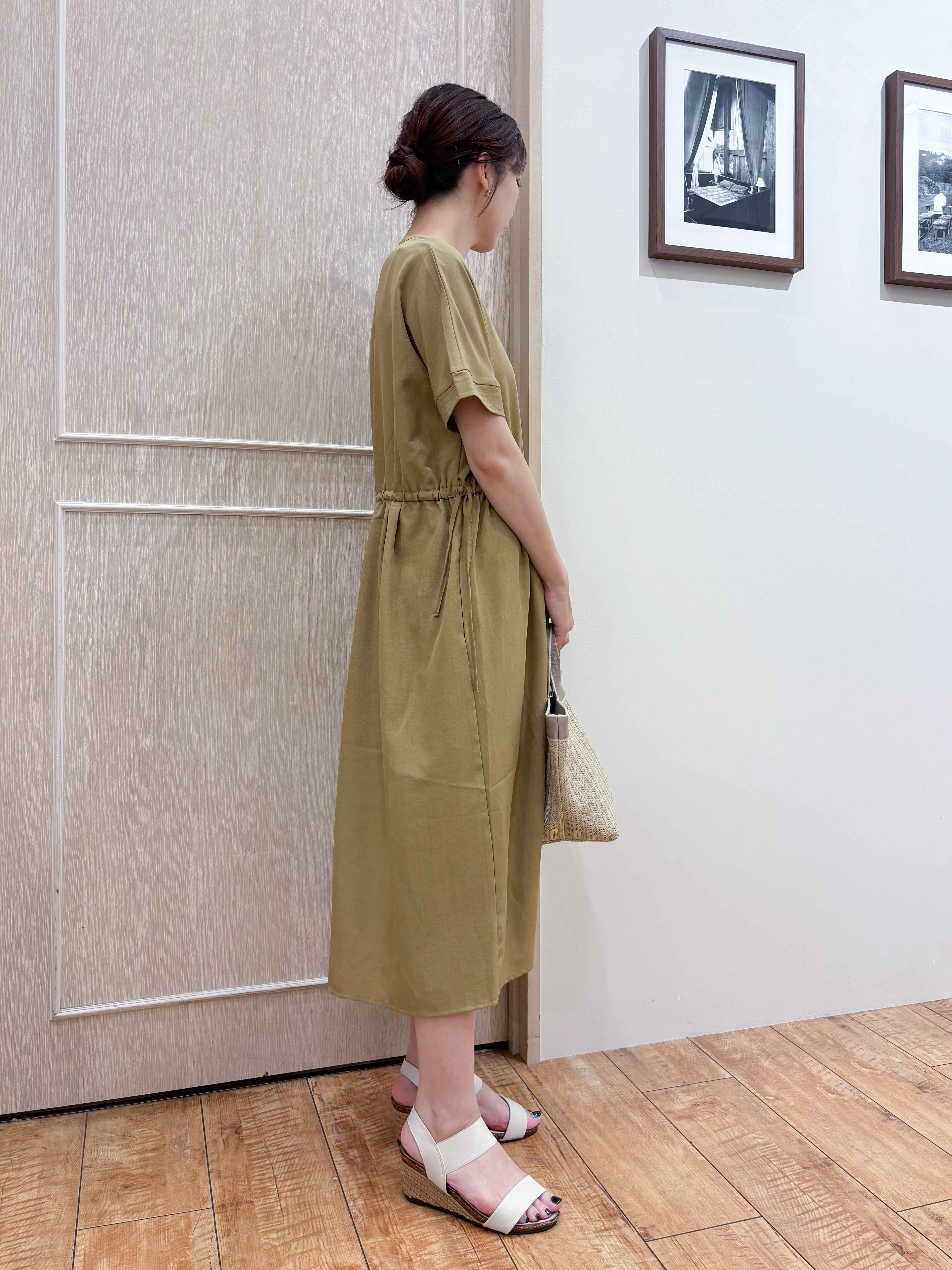 なみさんの「SHOO･LA･RUE｜【洗濯機可/S-LL】オンにもオフにも マルチに使えるボタンレスカーディガン」を使ったコーディネート