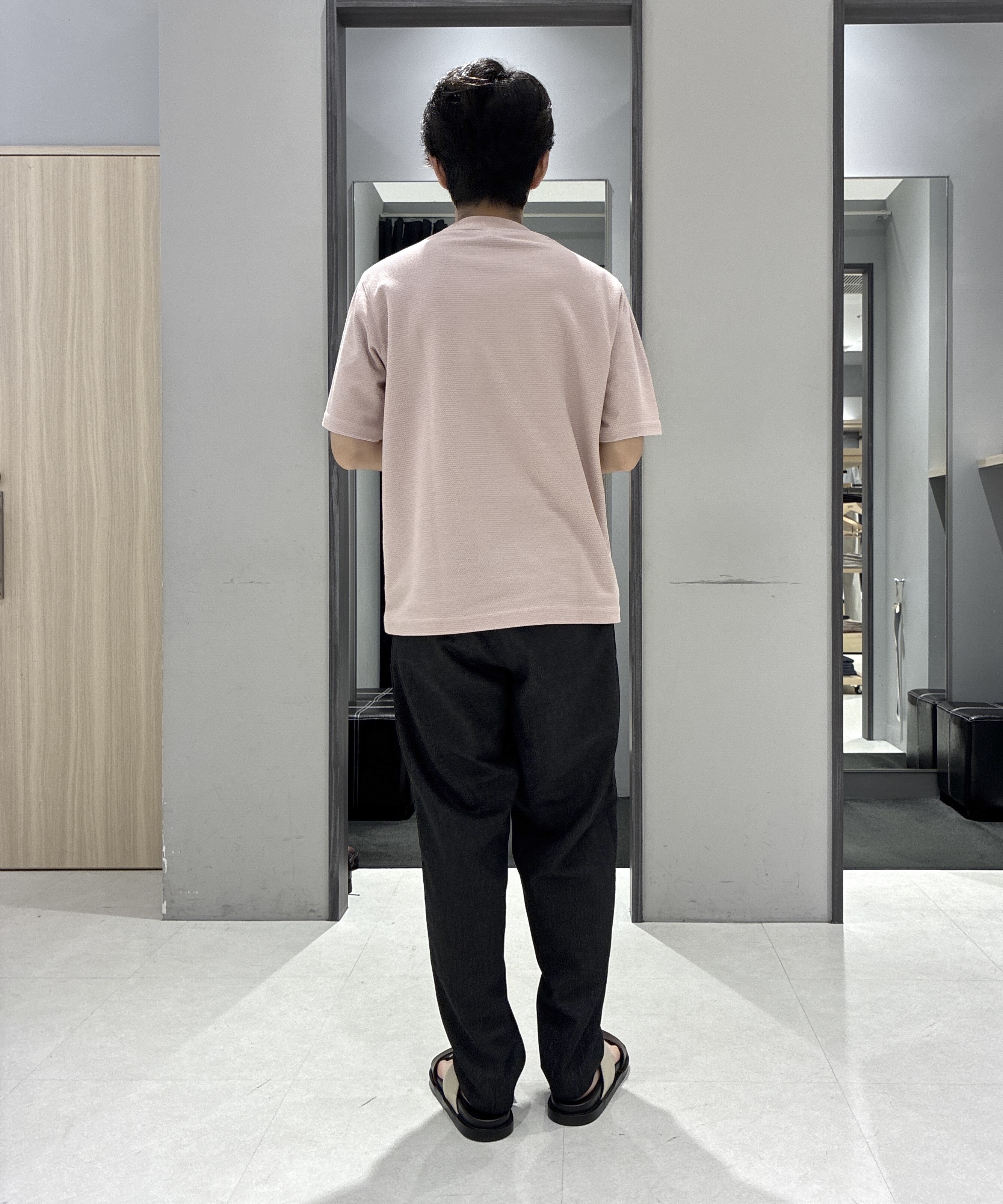 わいずみさんの「TAKEO KIKUCHI｜【接触冷感】アイスクリアコットン ワンポイント ポロシャツ」を使ったコーディネート