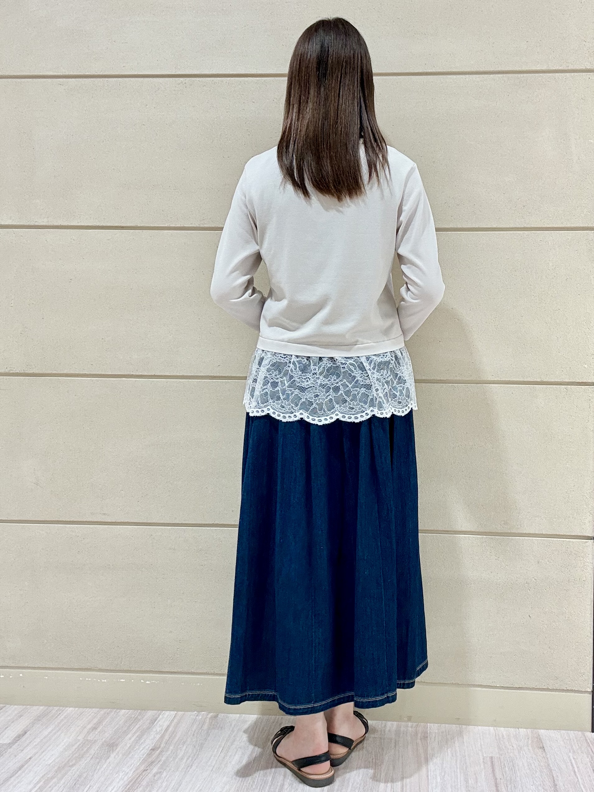 Marさんの「Reflect｜【手洗い可】レースデザインニットカーディガン」を使ったコーディネート